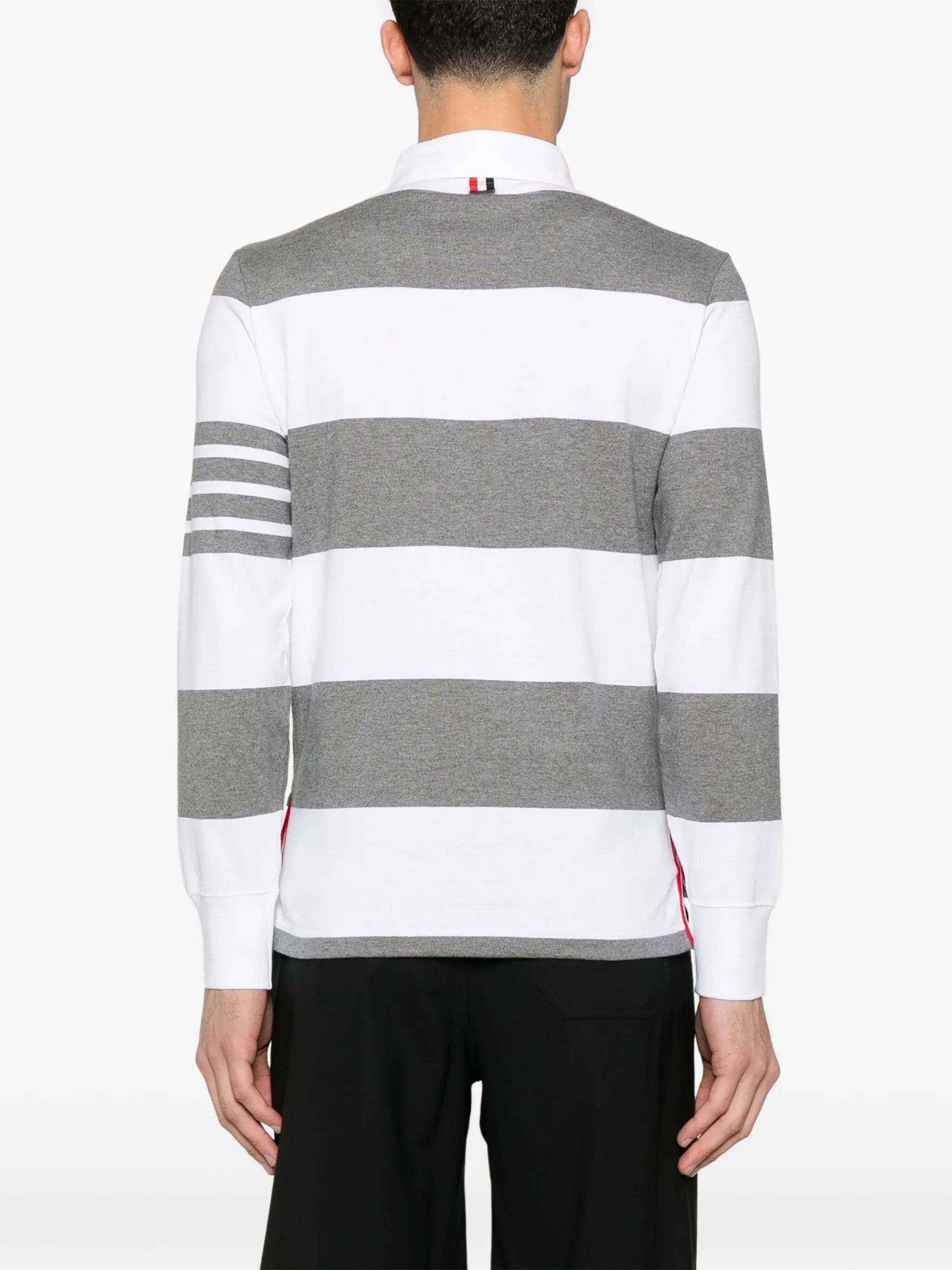 rugby stripe polo shirt
