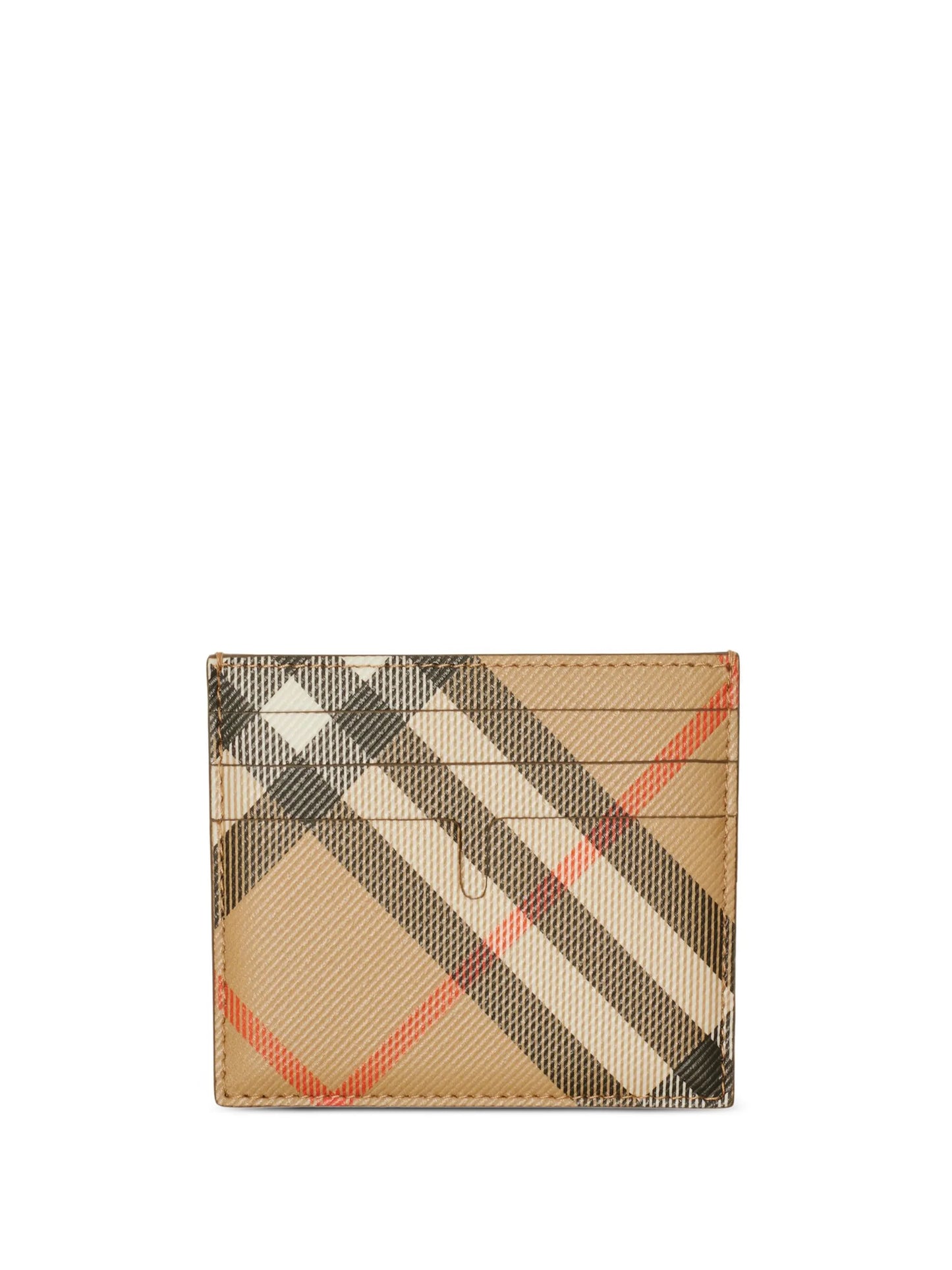 Vintage Check leather cardholder