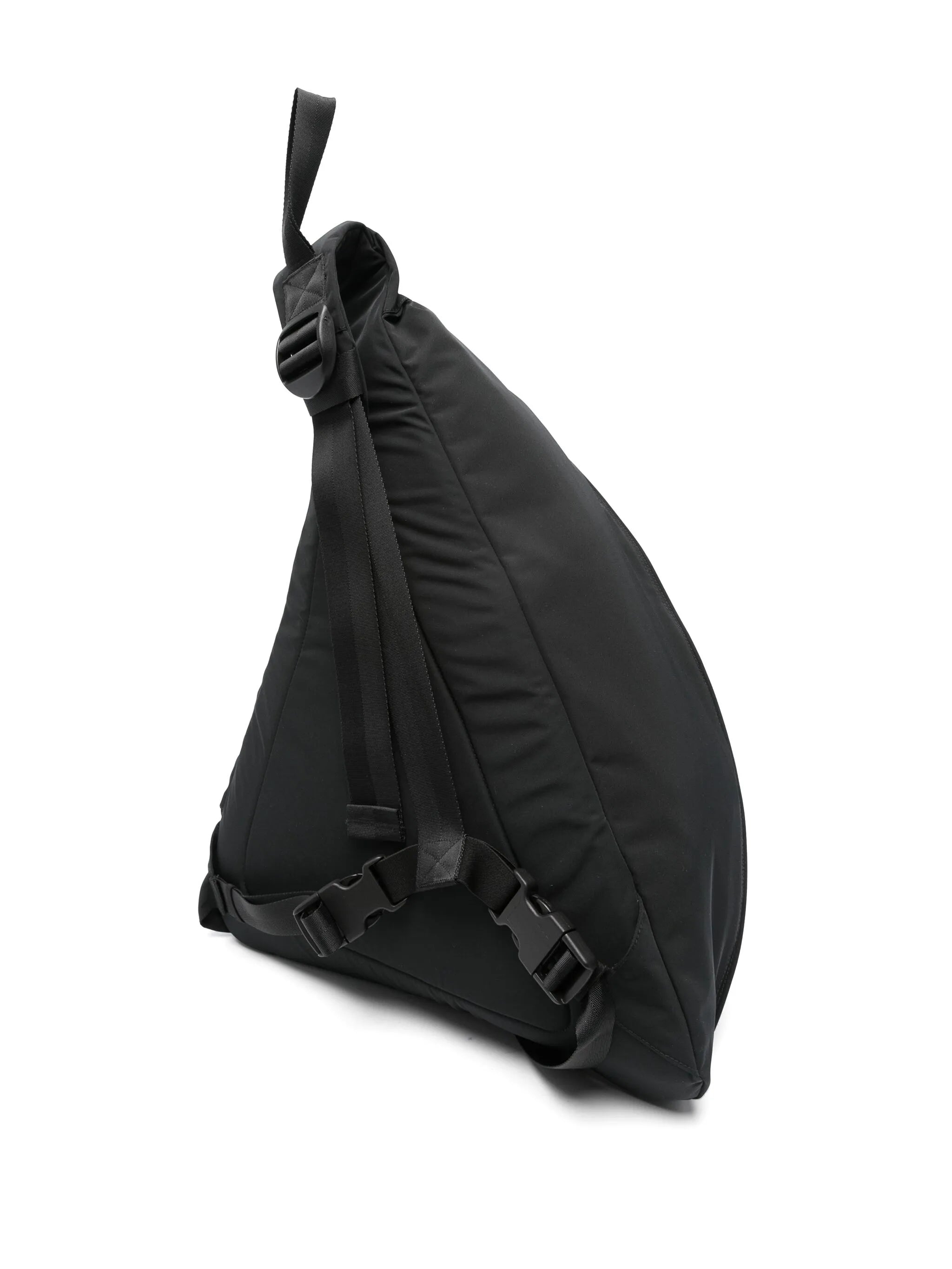 Compass-patch sling backpack