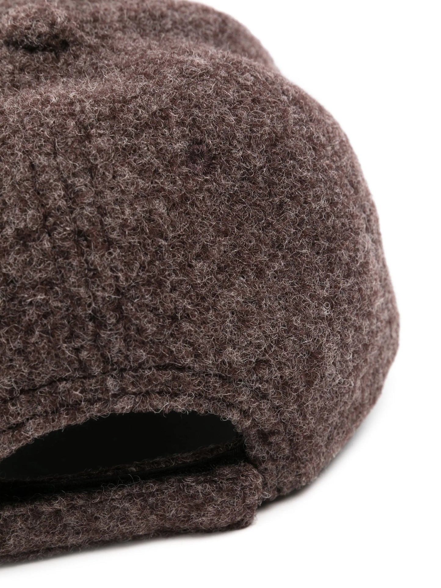 logo-embroidered felted cap