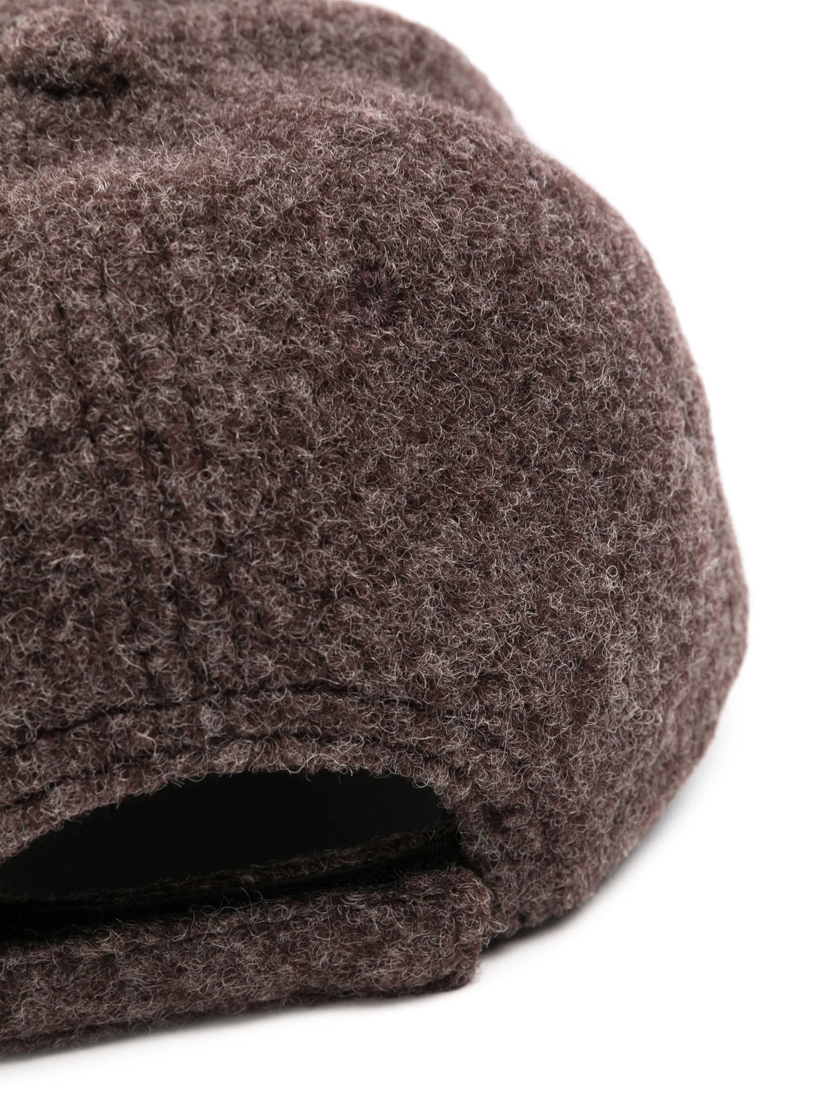 logo-embroidered felted cap