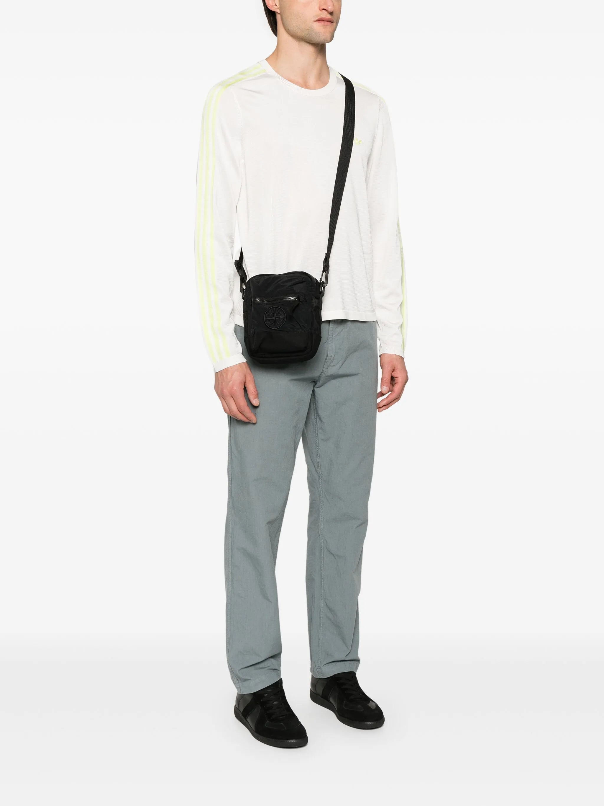 Compass-motif messenger bag