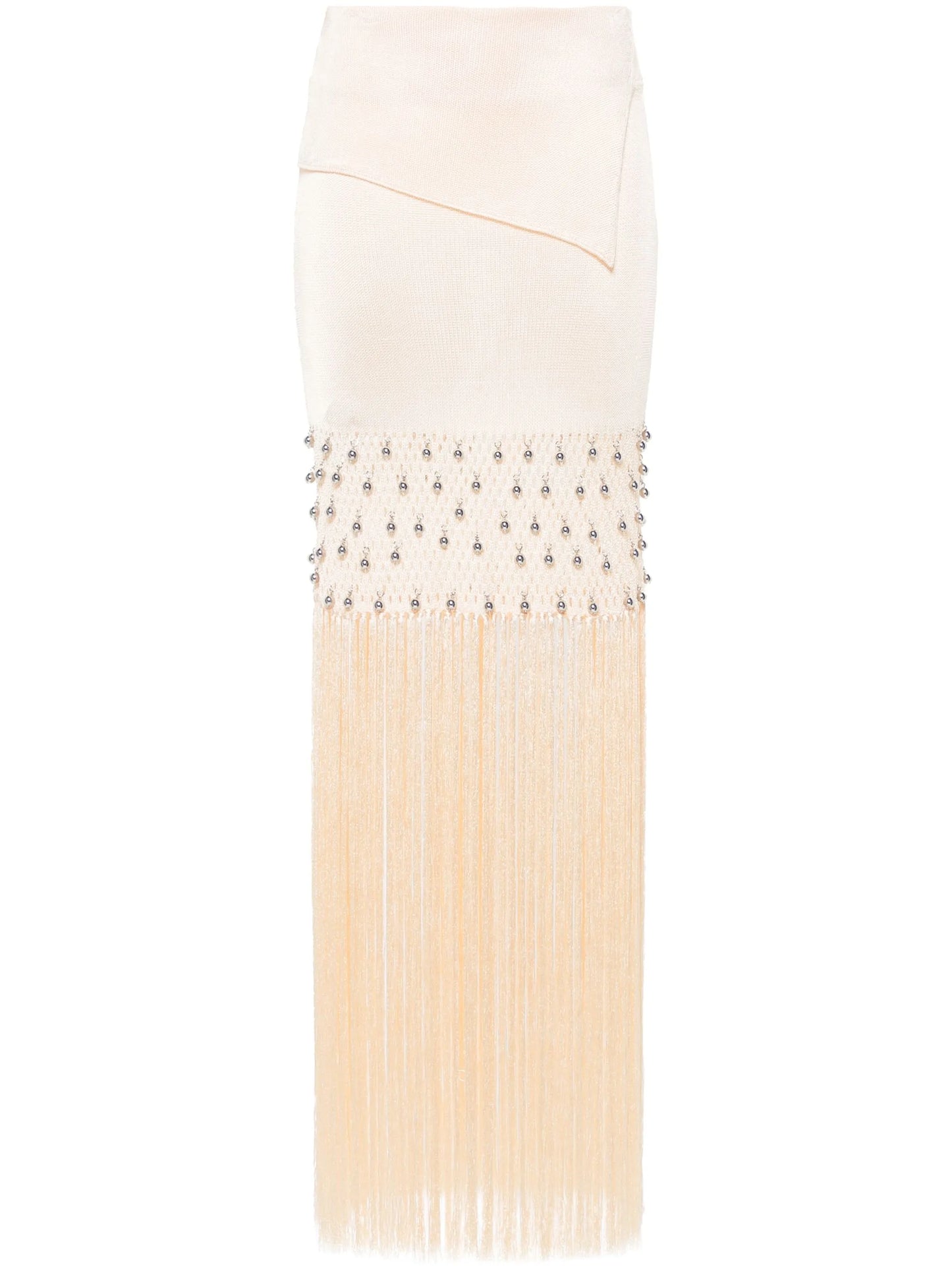 fringed maxi skirt