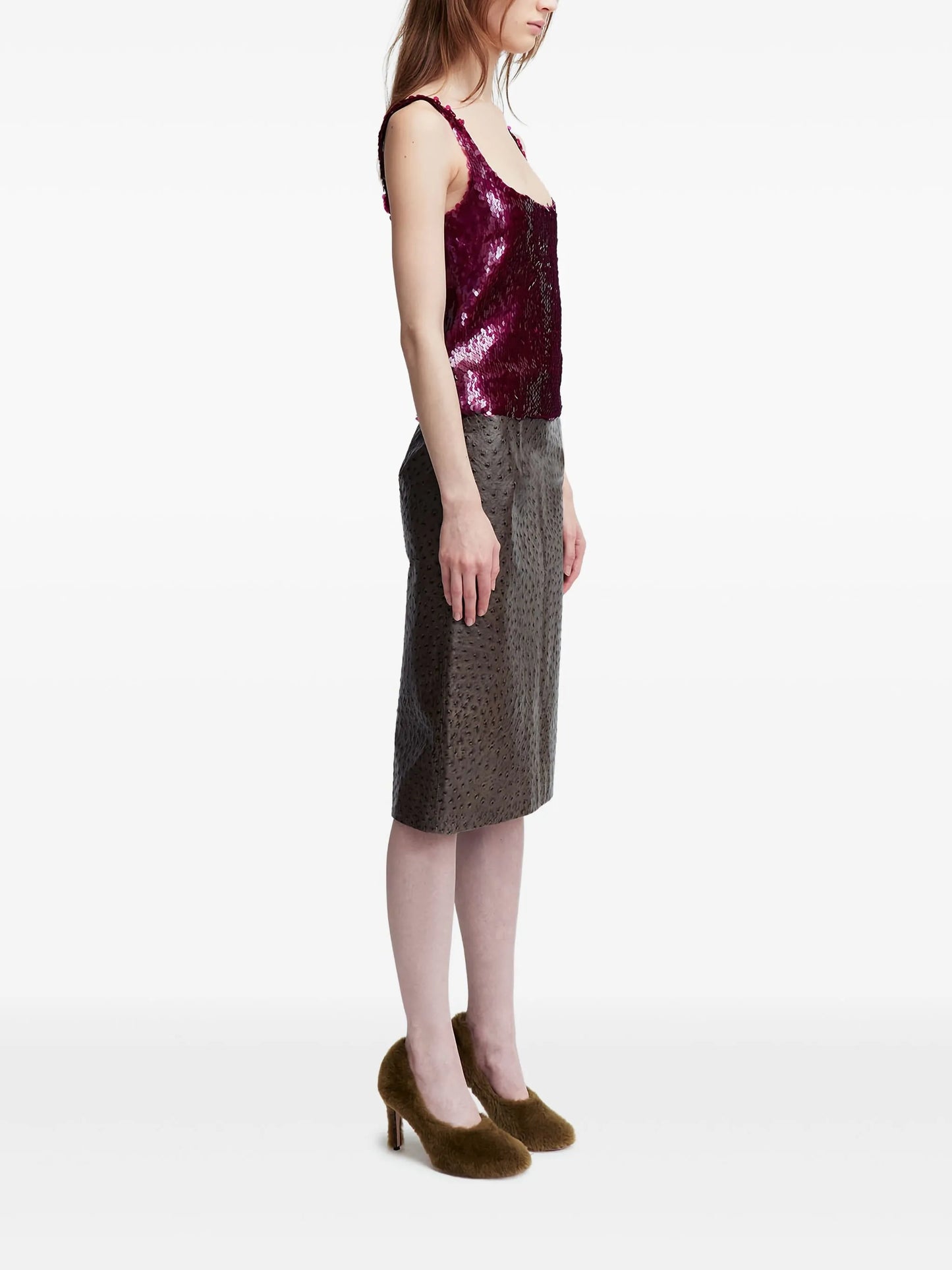 Hornet sequin-embellished top