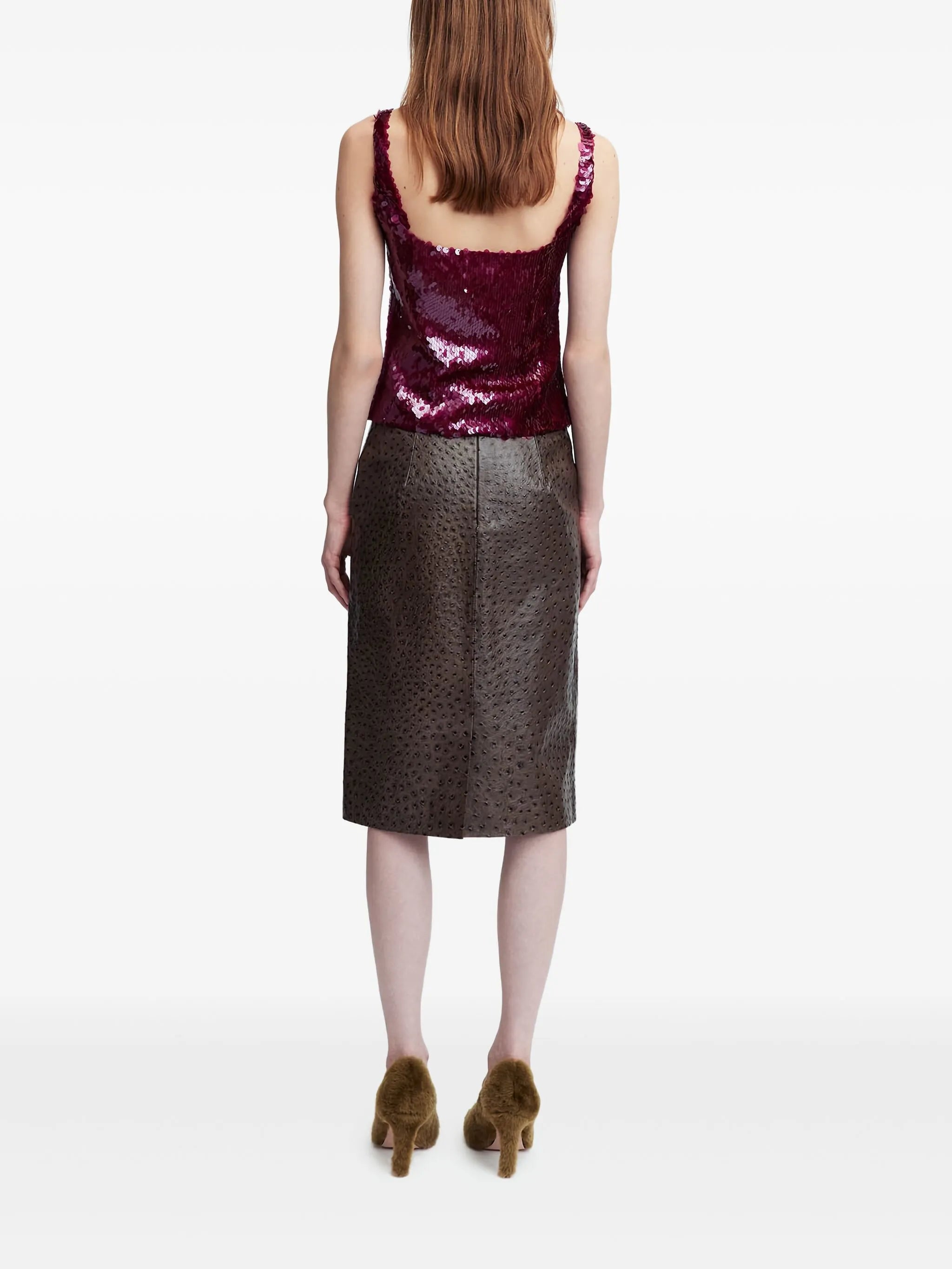 Hornet sequin-embellished top
