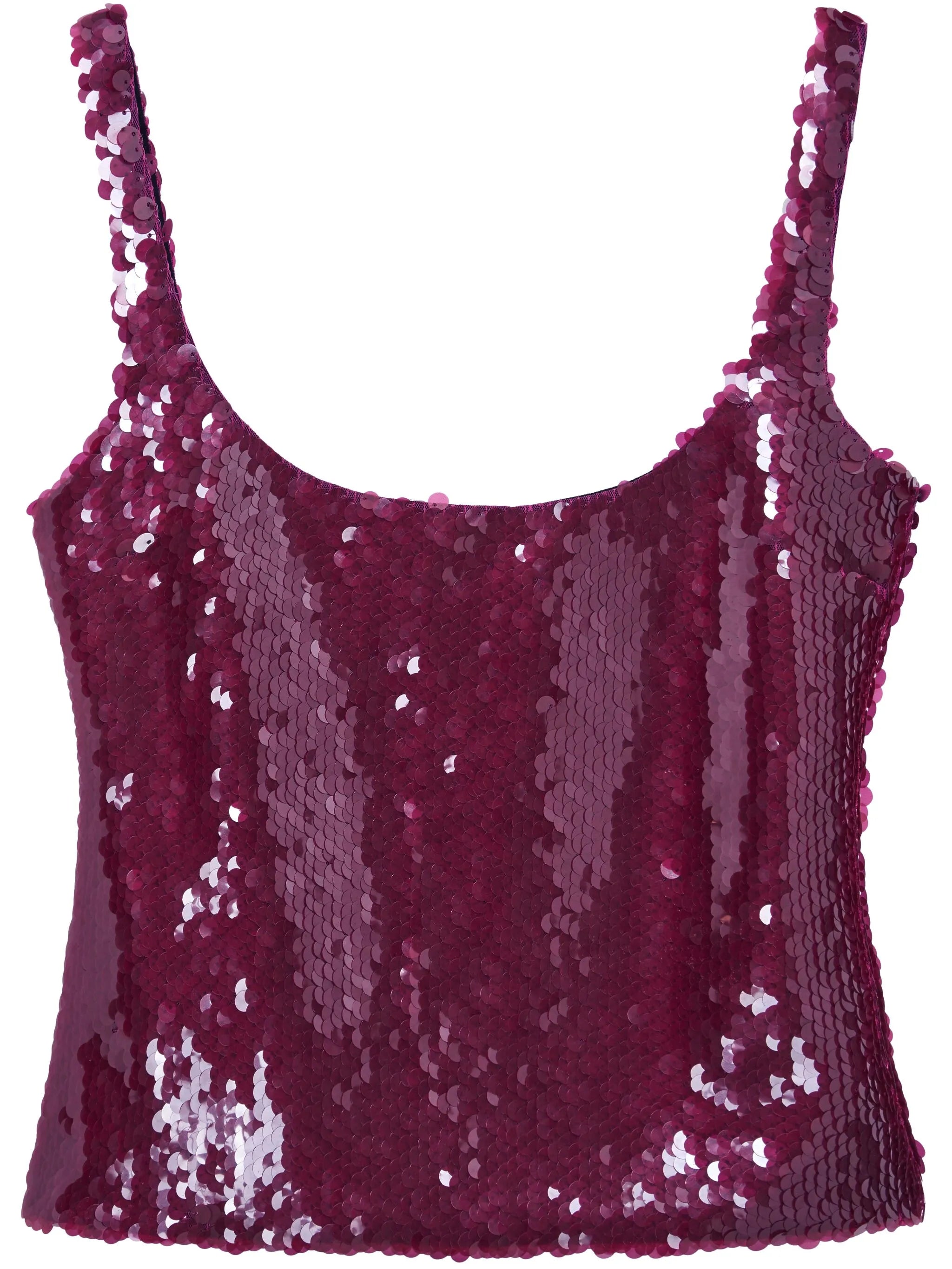 Hornet sequin-embellished top