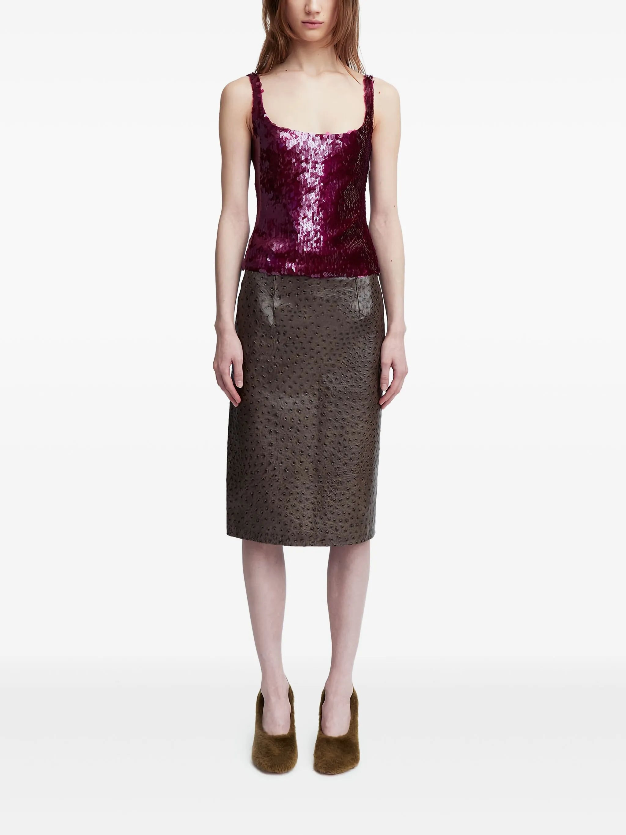 Hornet sequin-embellished top