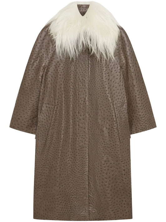 Beach leather coat