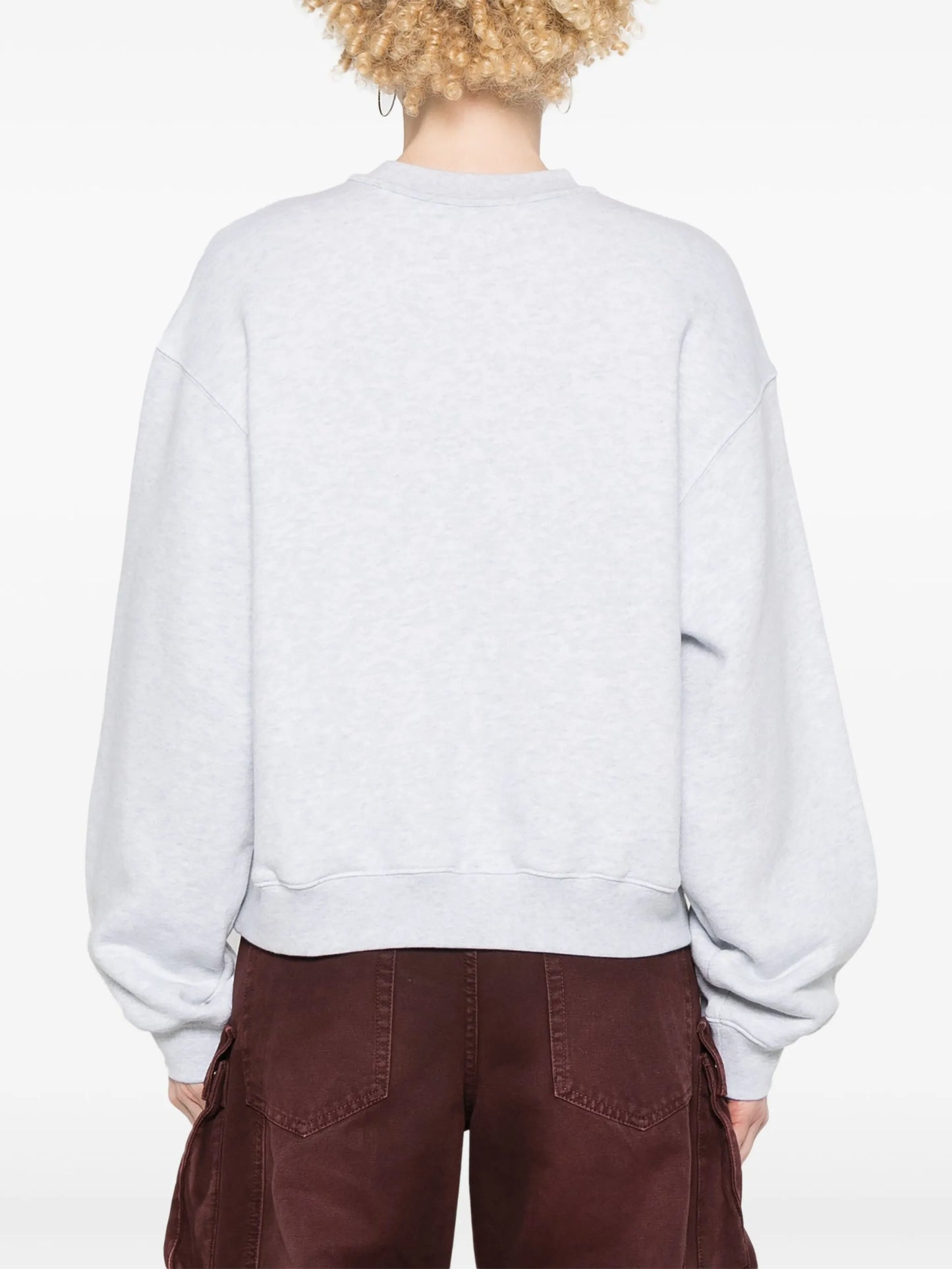 logo-embossed cotton sweatshirt