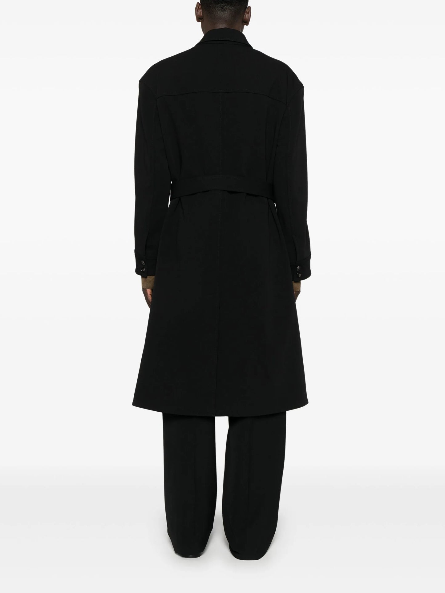 textured trench coat
