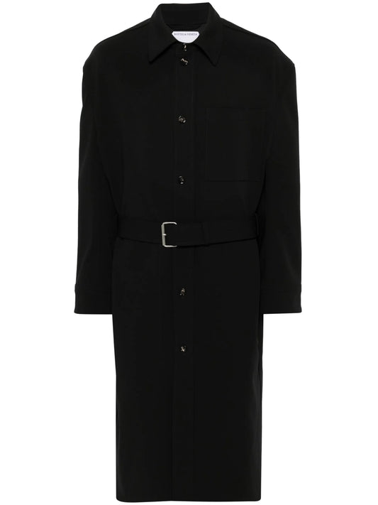 textured trench coat