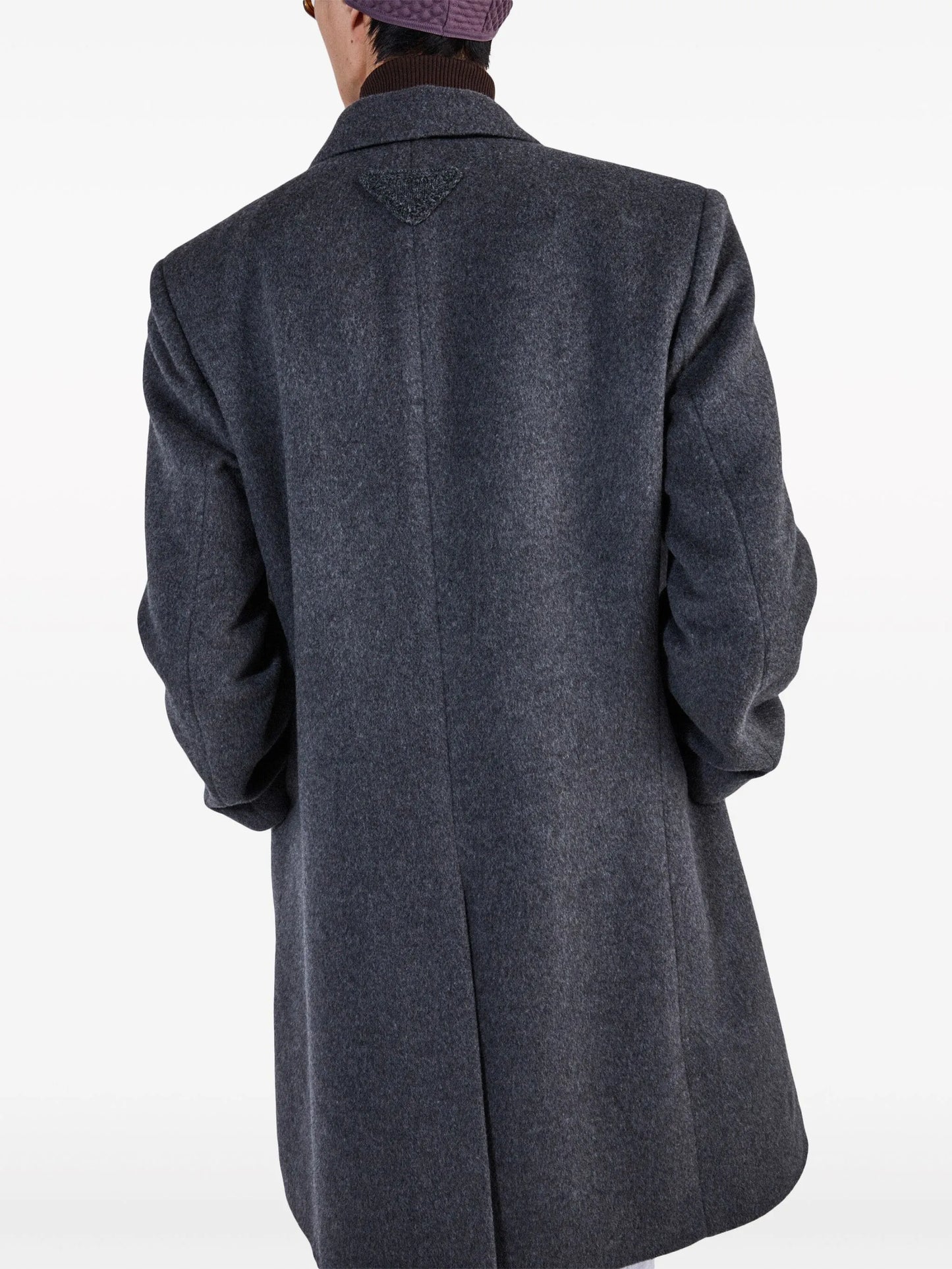 single-breasted wool coat