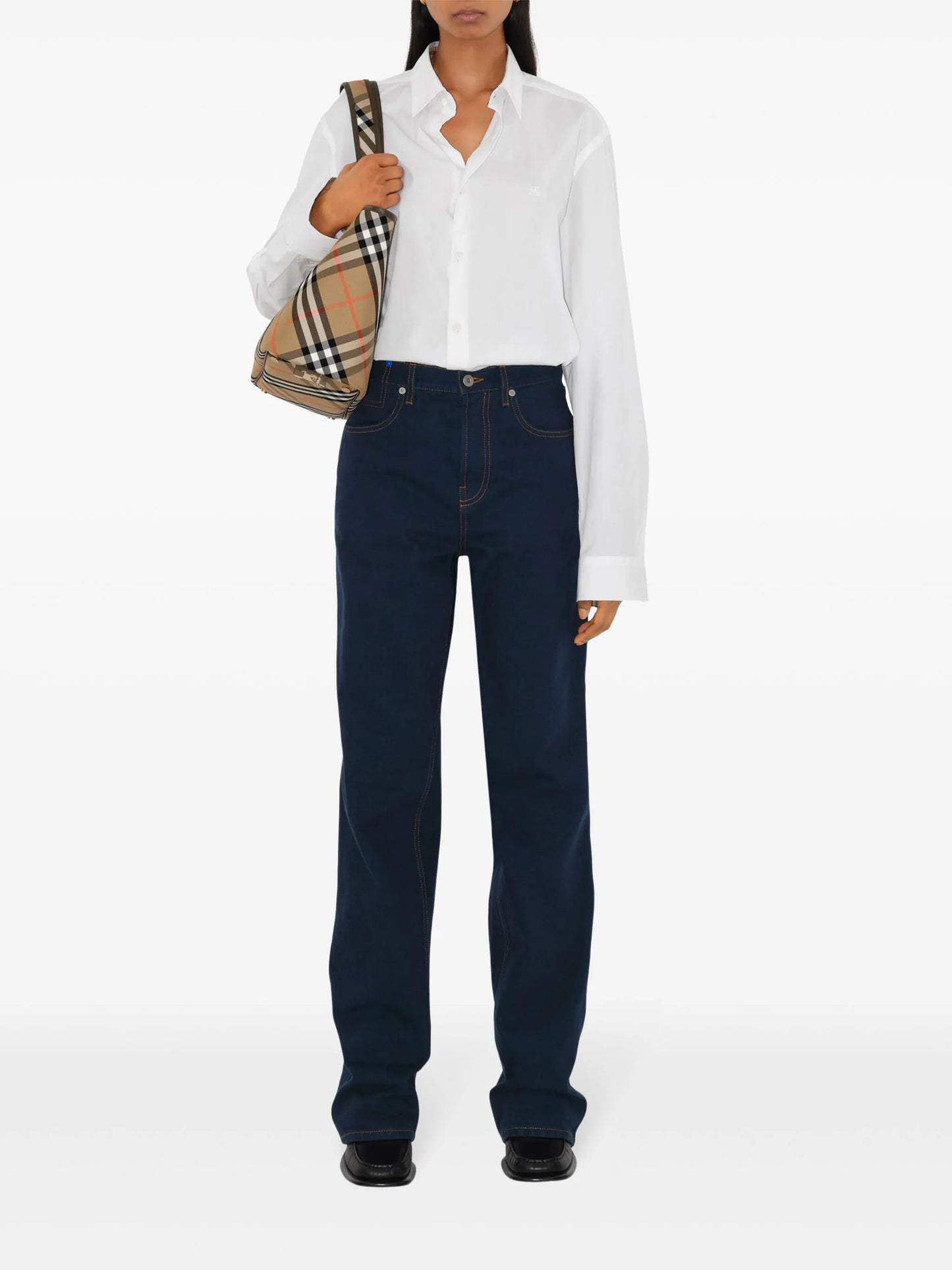 small check tote bag