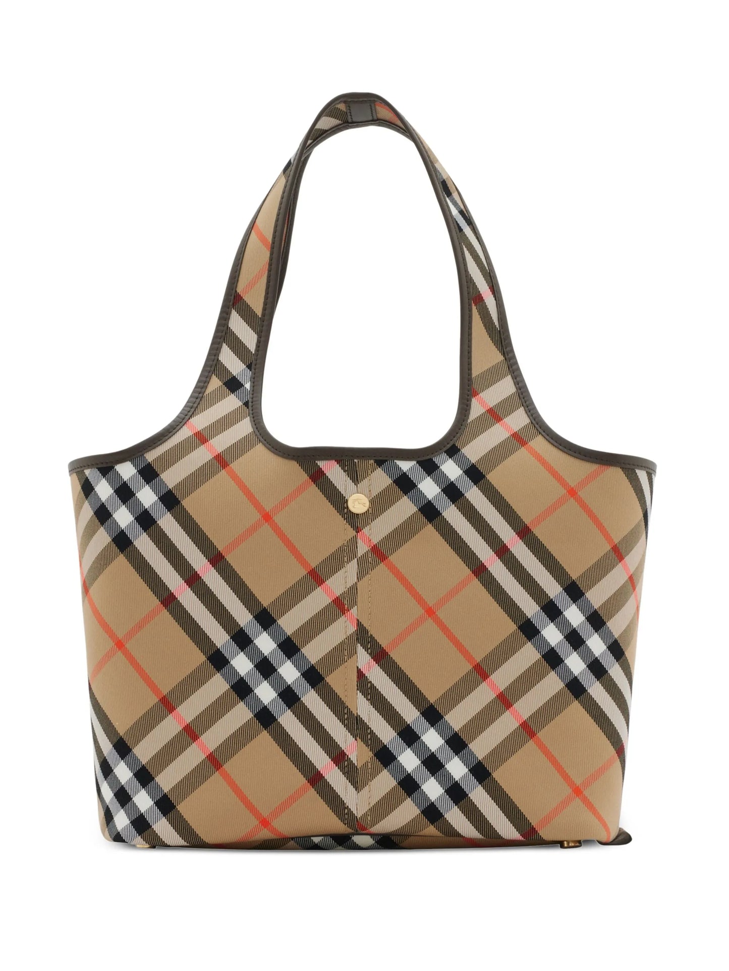small check tote bag