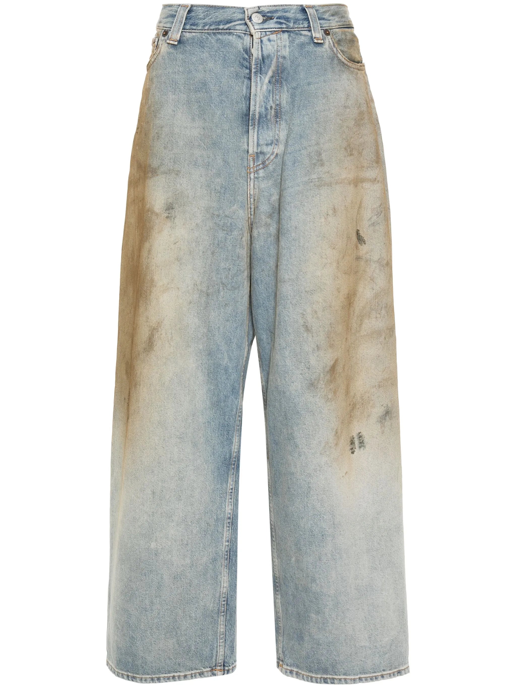 mid-rise wide-leg jeans