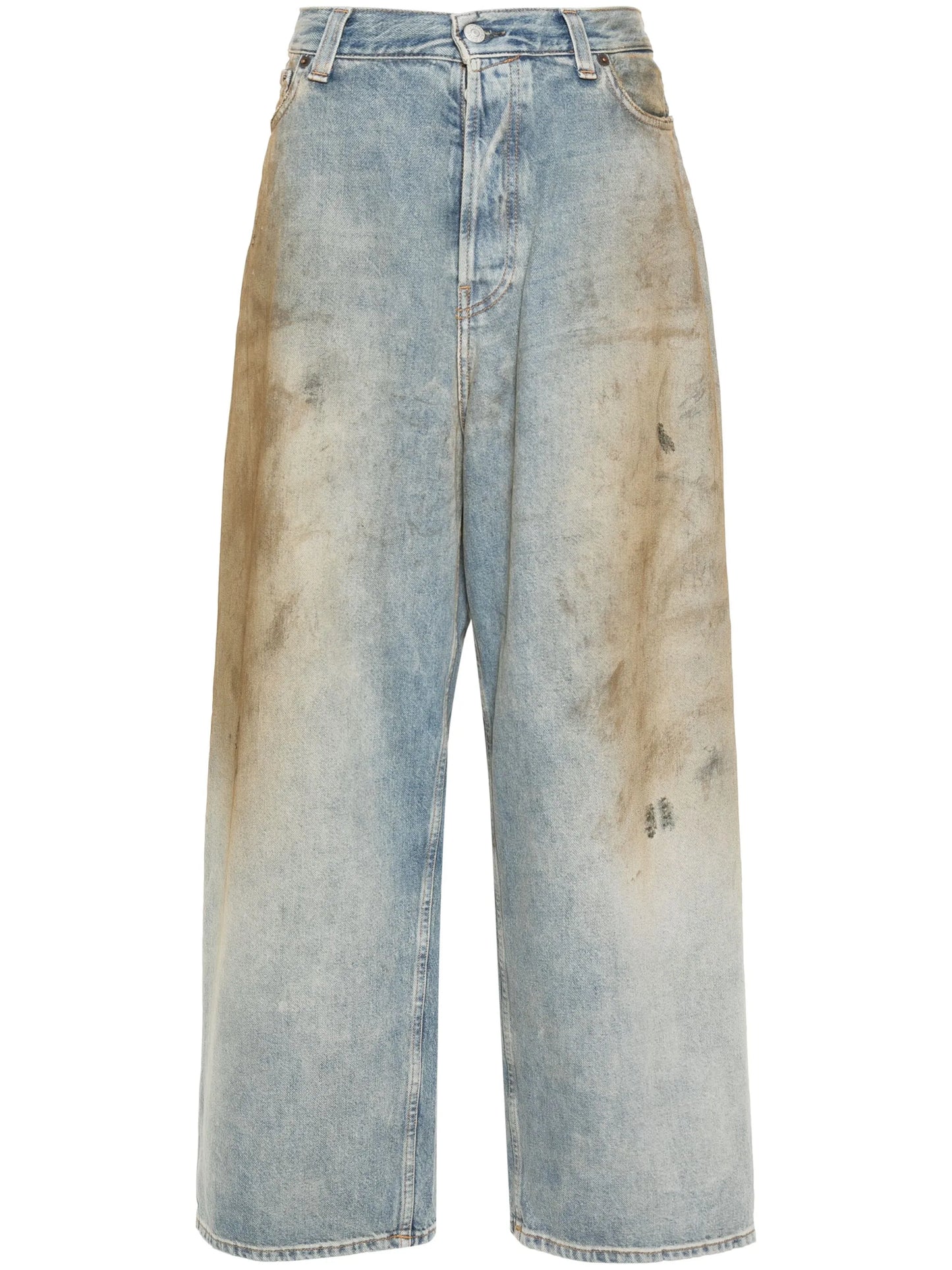 mid-rise wide-leg jeans