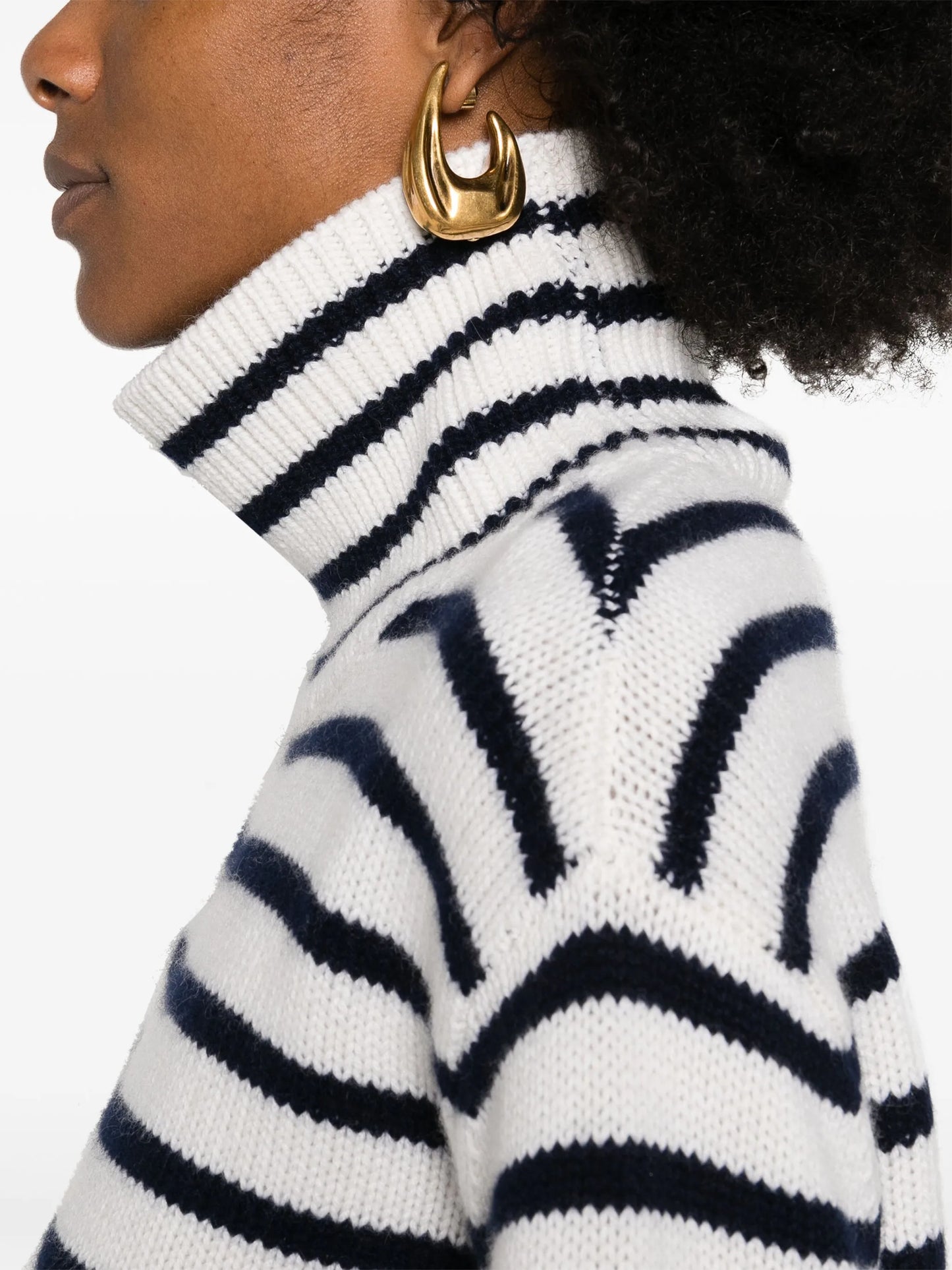 Fleur striped cashmere jumper