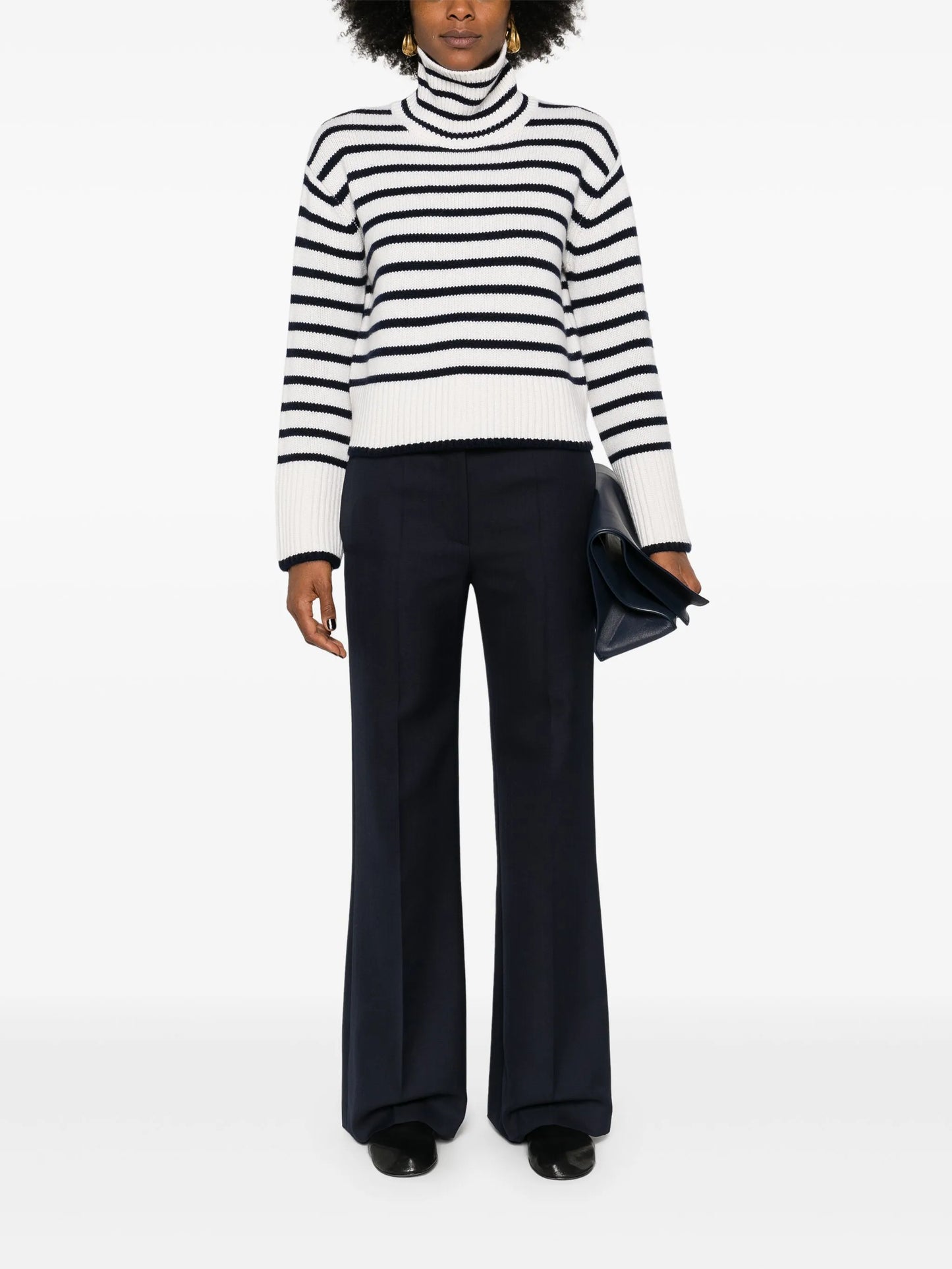 Fleur striped cashmere jumper