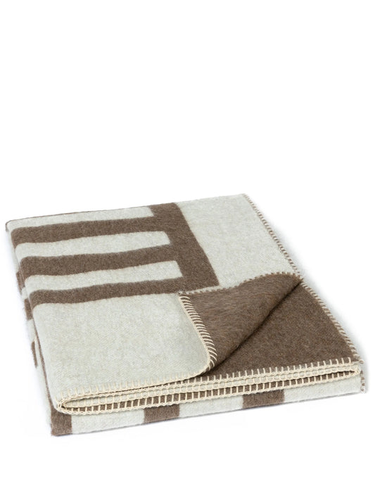 Rosin alpaca-wool blanket (178cm x 135cm)