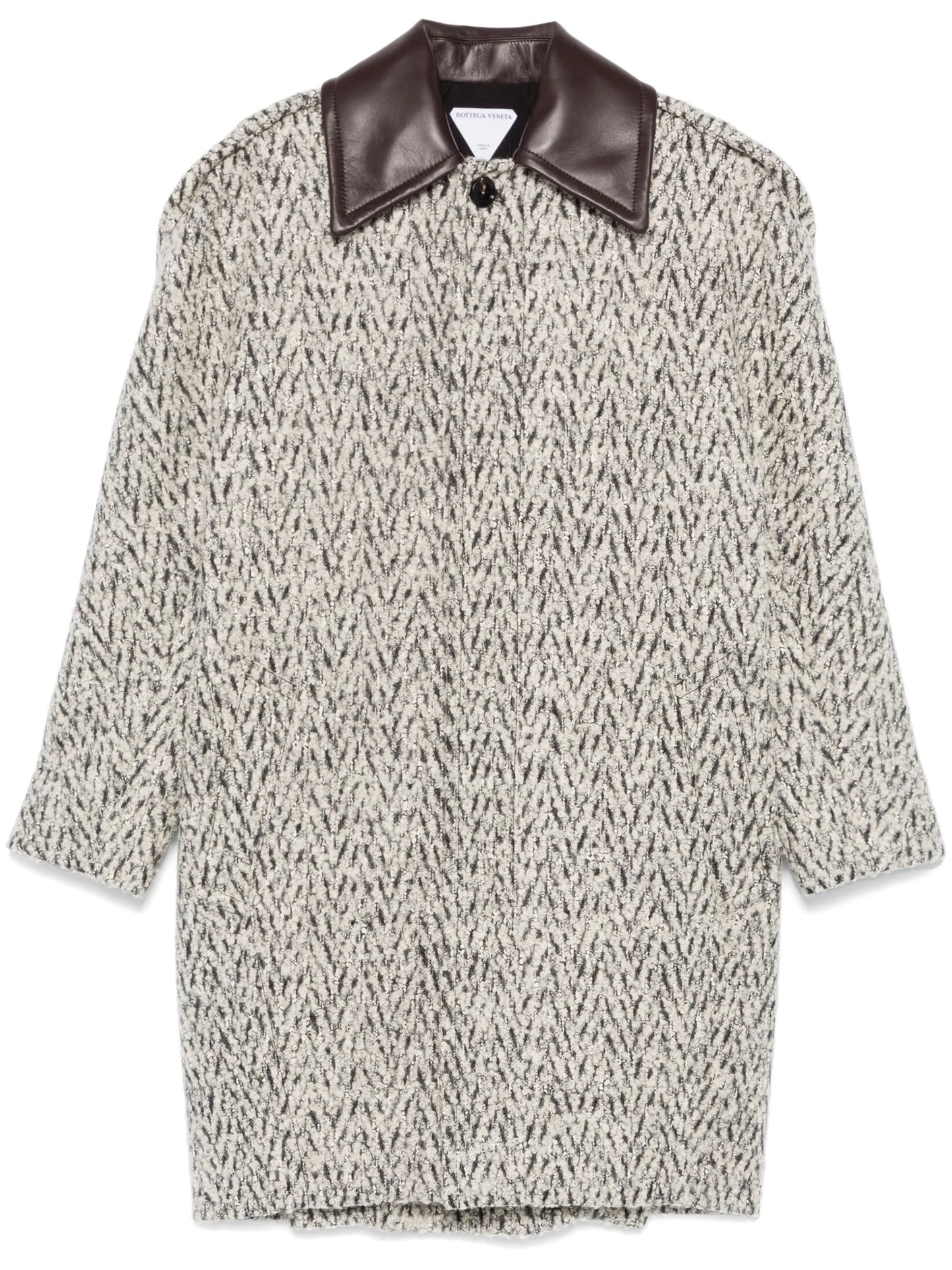 chevron-pattern coat