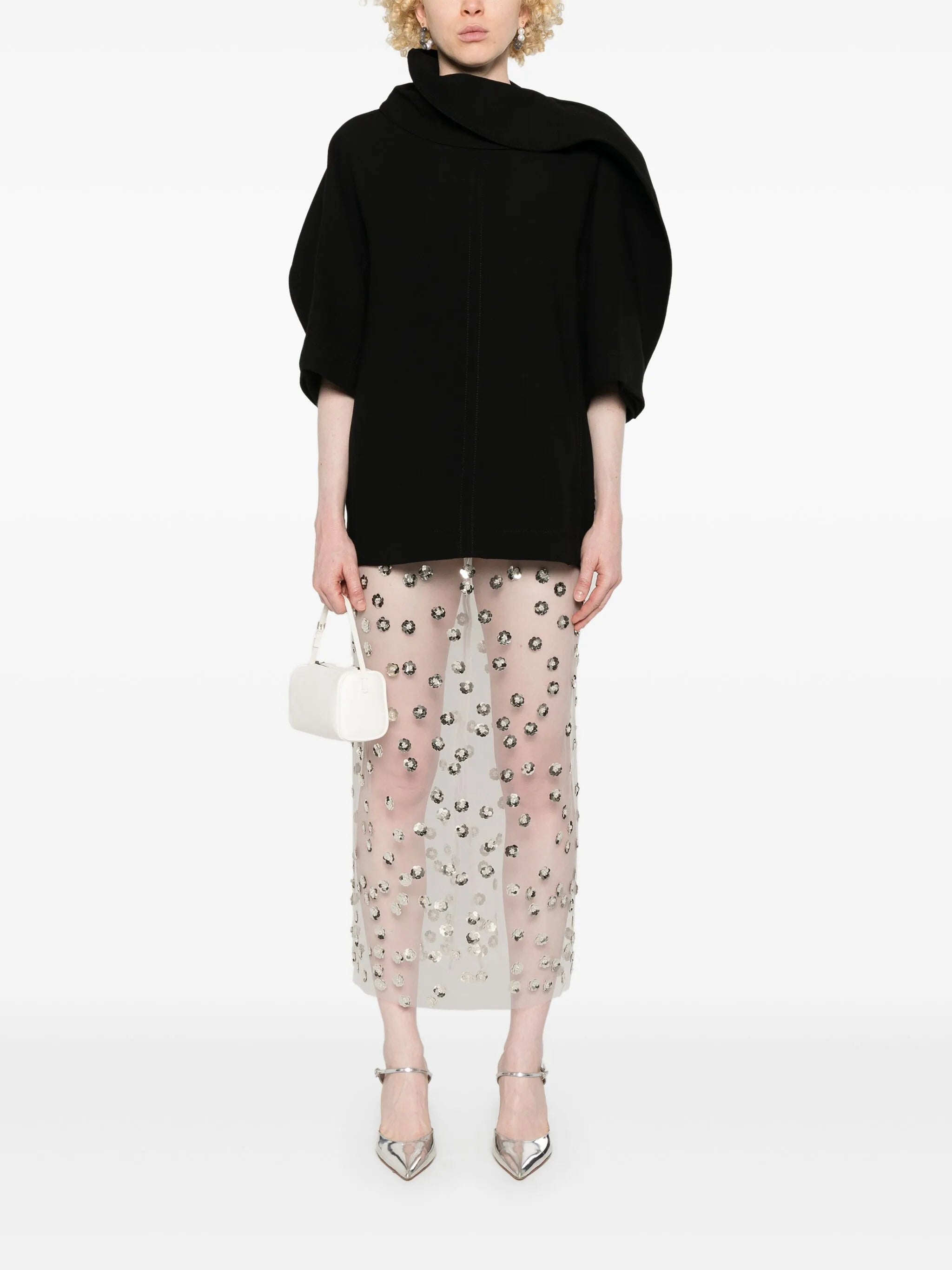 wool crepe Top