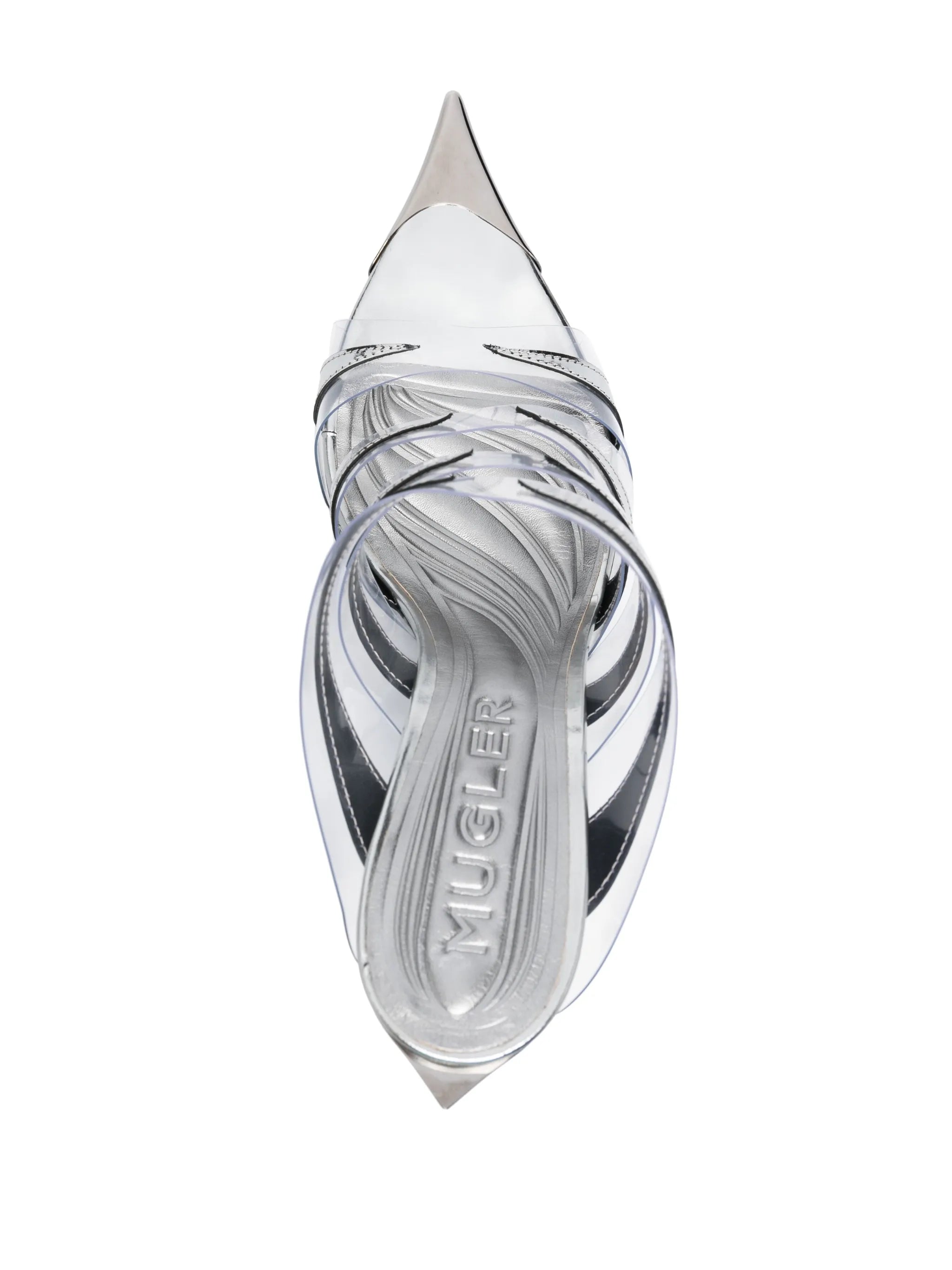 120mm transparent-straps sandals