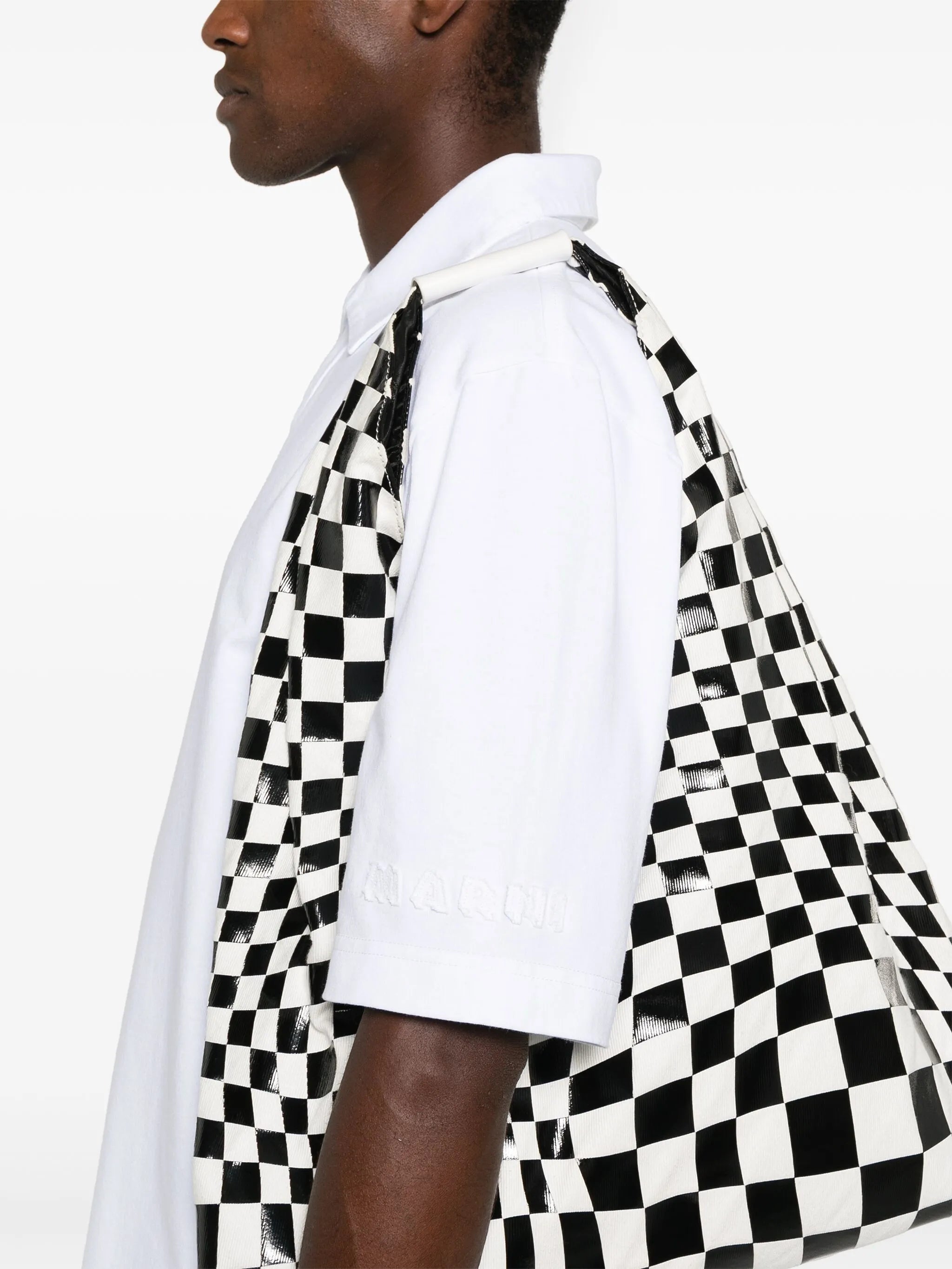 logo-patch polo shirt