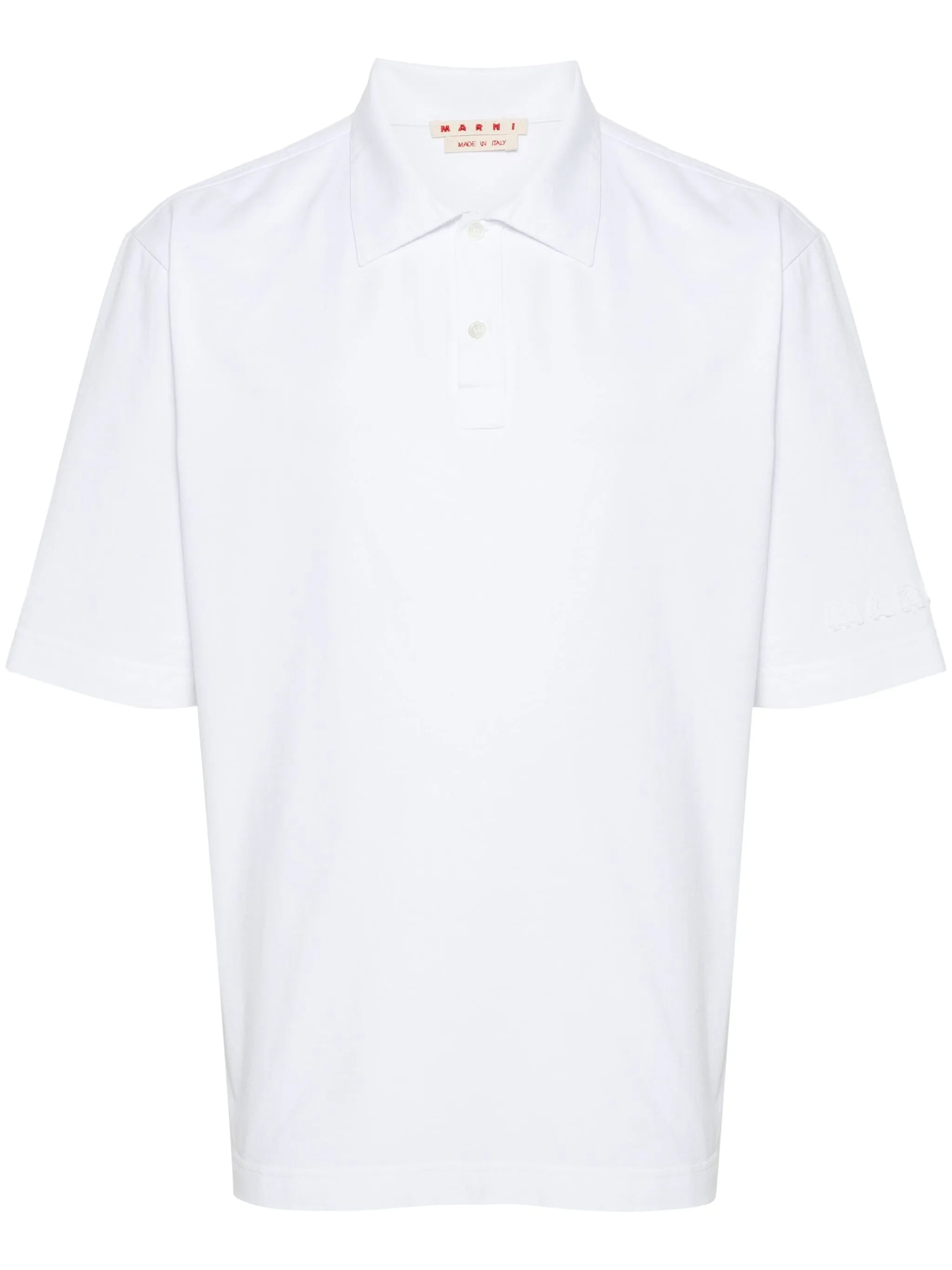 logo-patch polo shirt