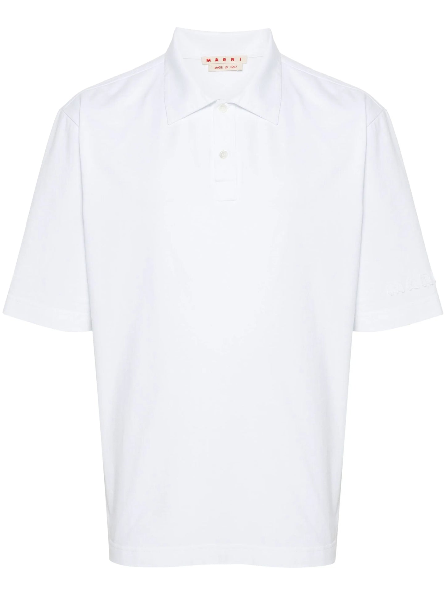 logo-patch polo shirt