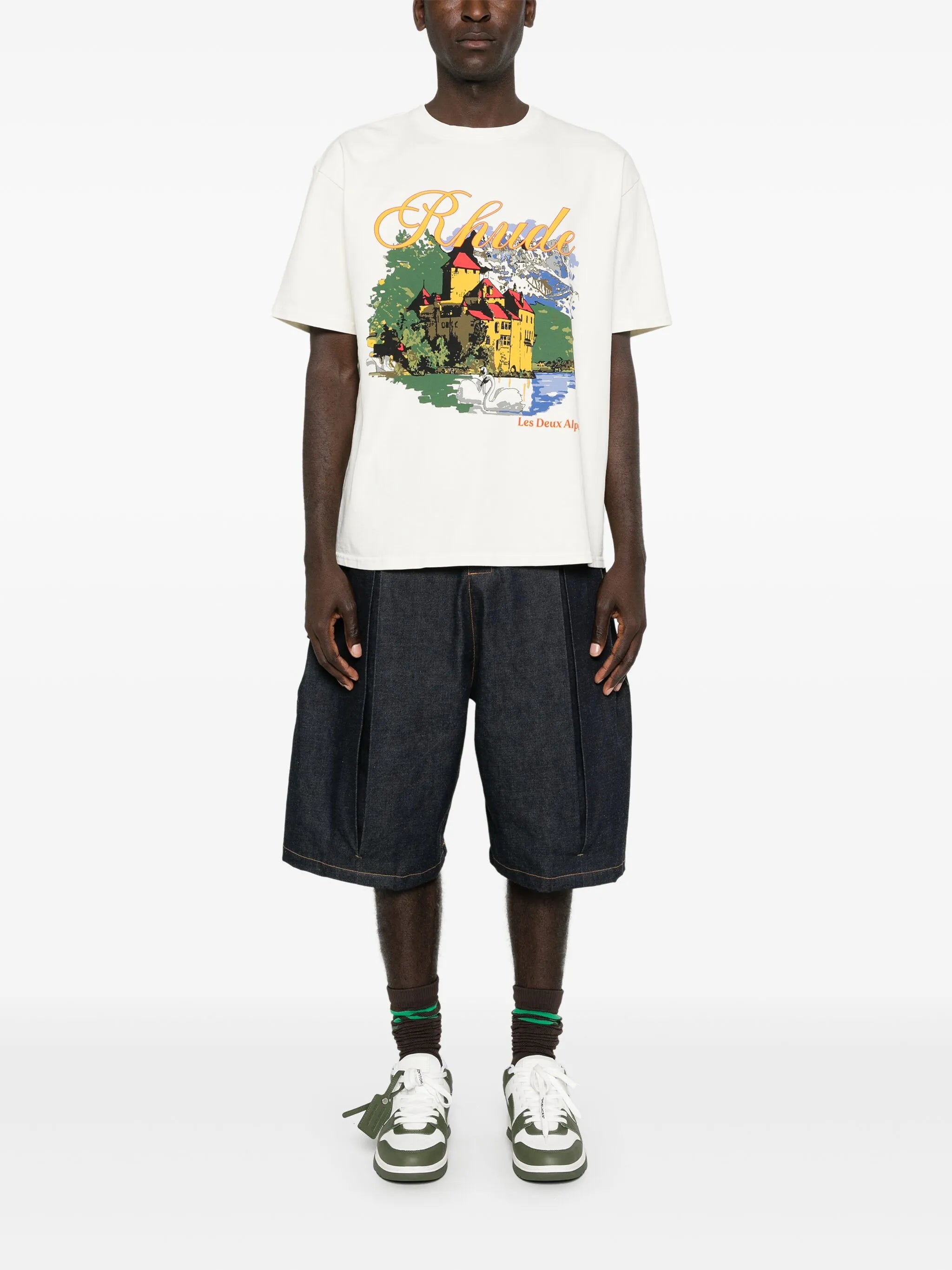 logo-print cotton T-shirt
