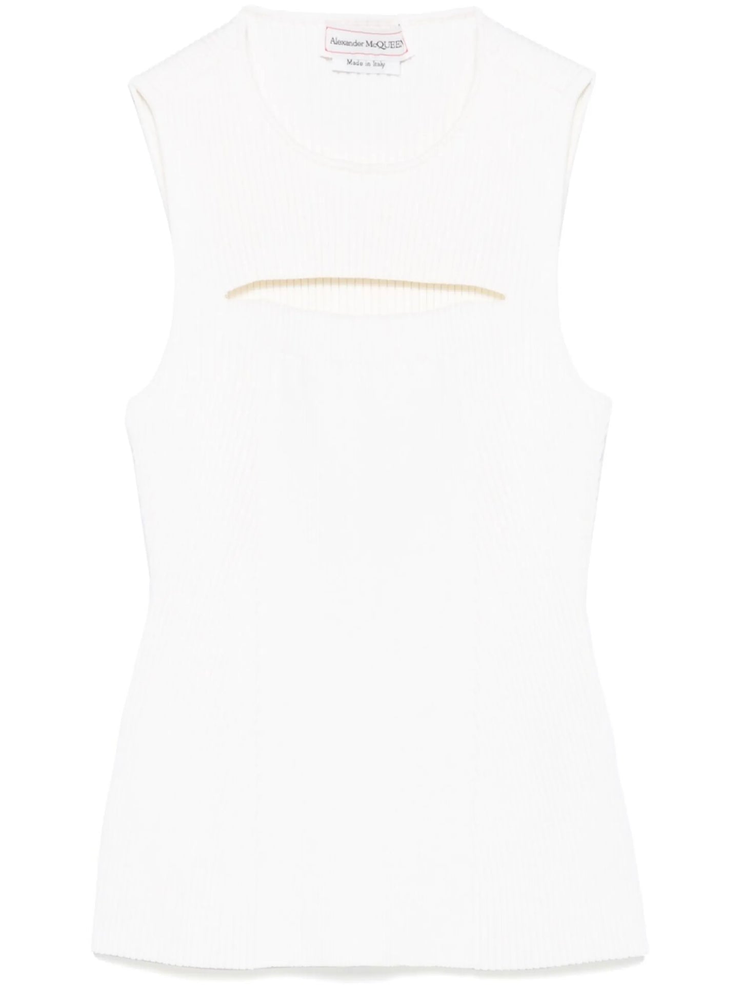 slashed knitted top