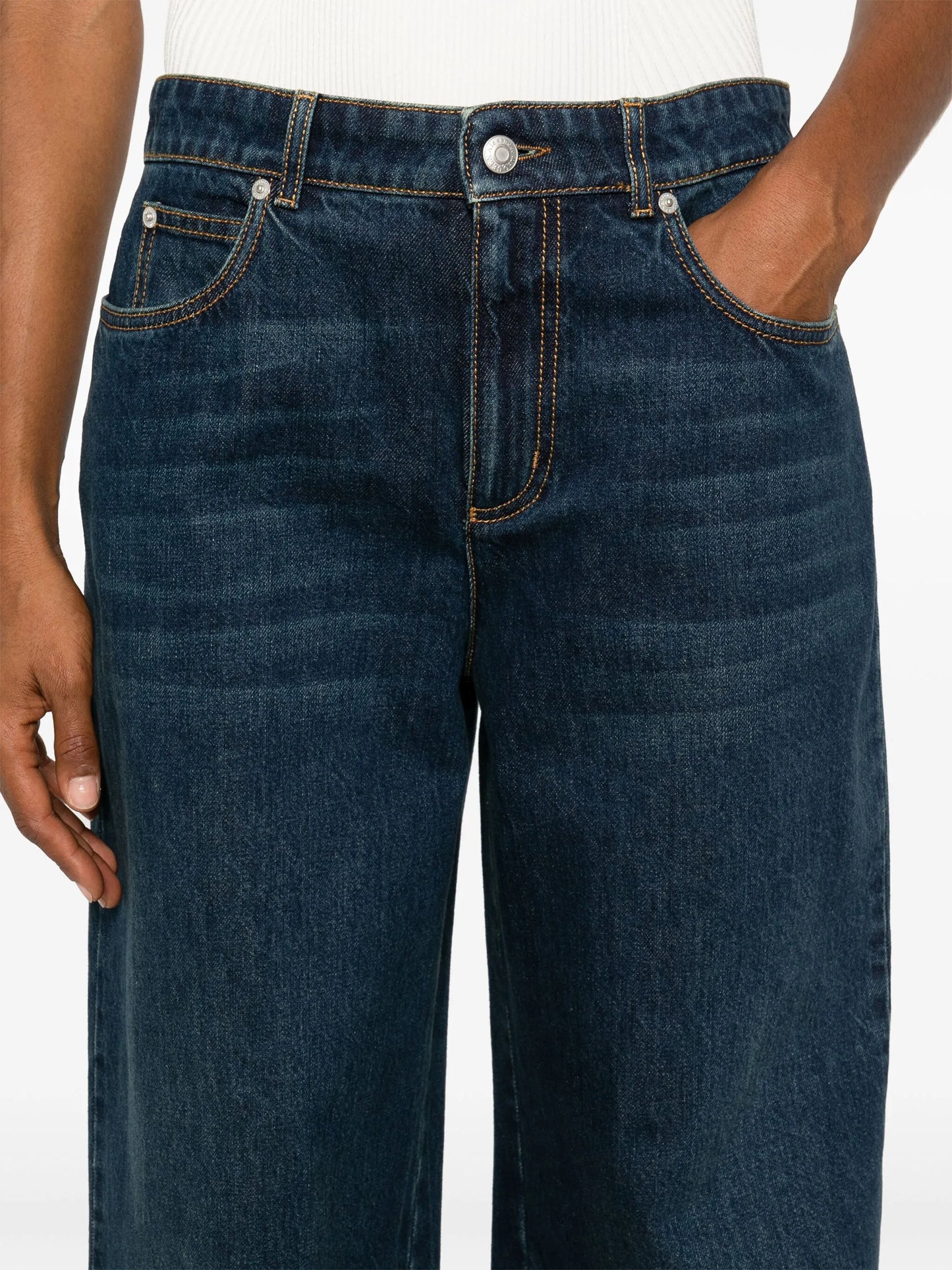 wide-leg jeans