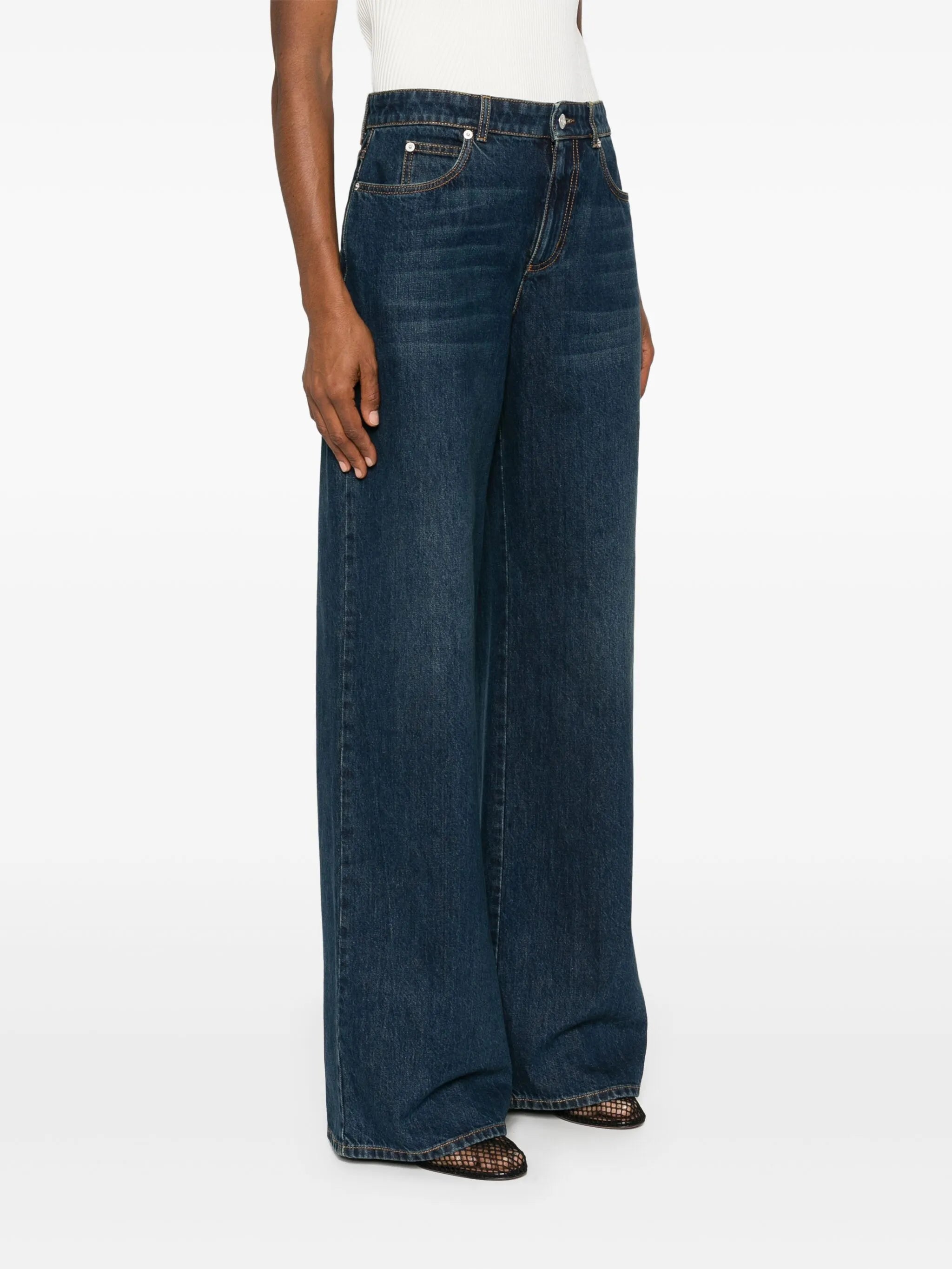 wide-leg jeans