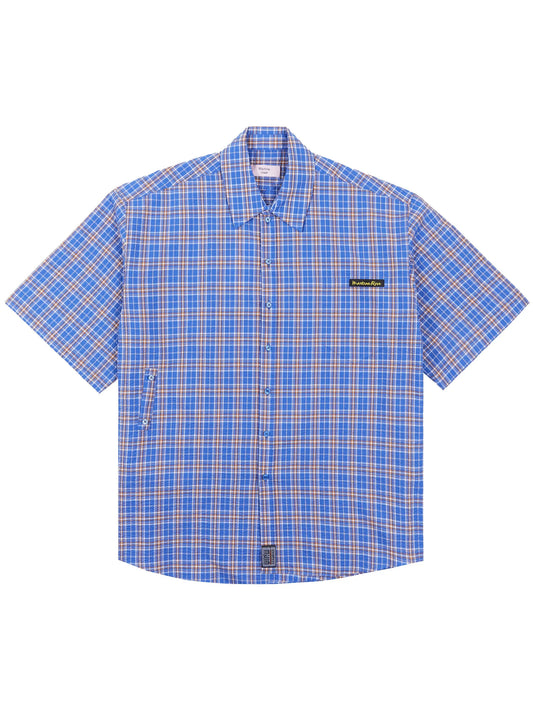 Wrap checked shirt