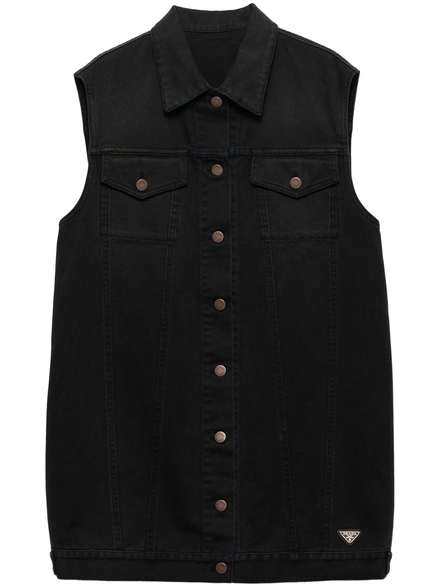 denim mini dress