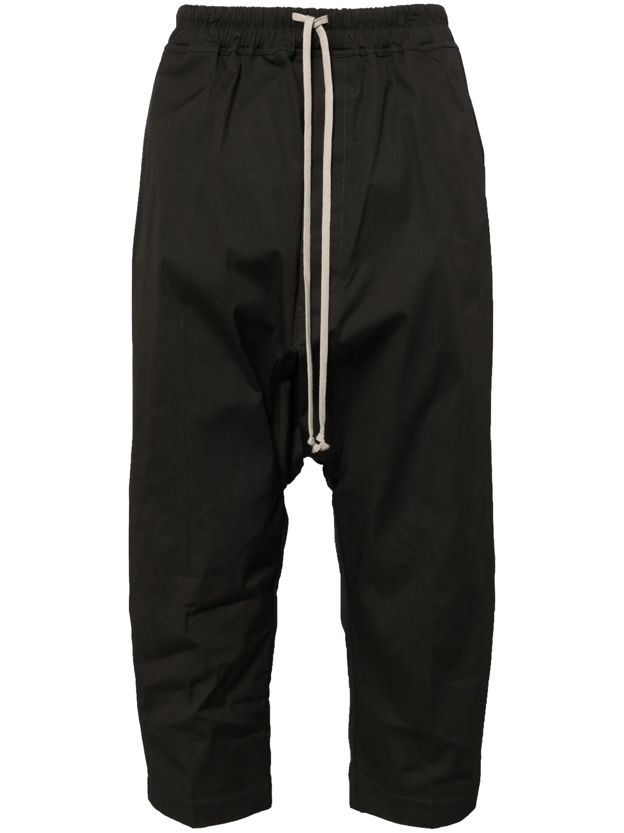 drawstring cropped trousers