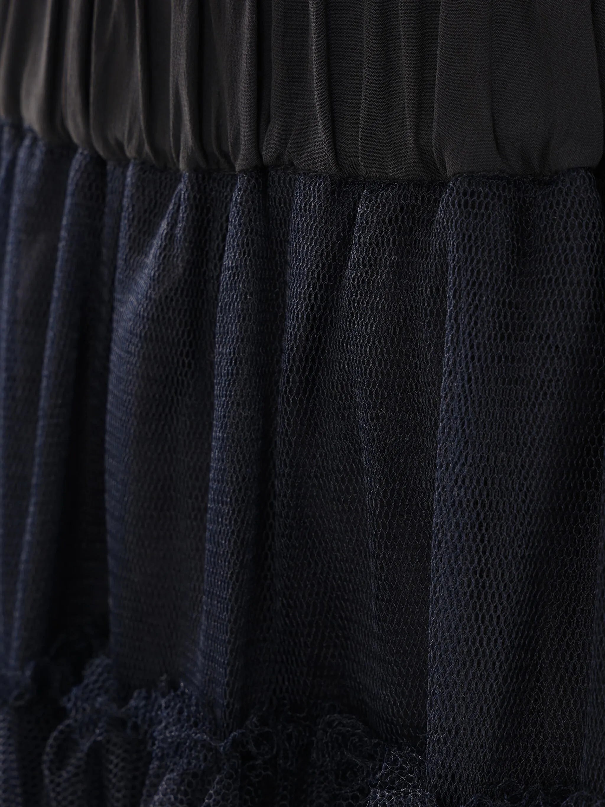 tulle midi skirt