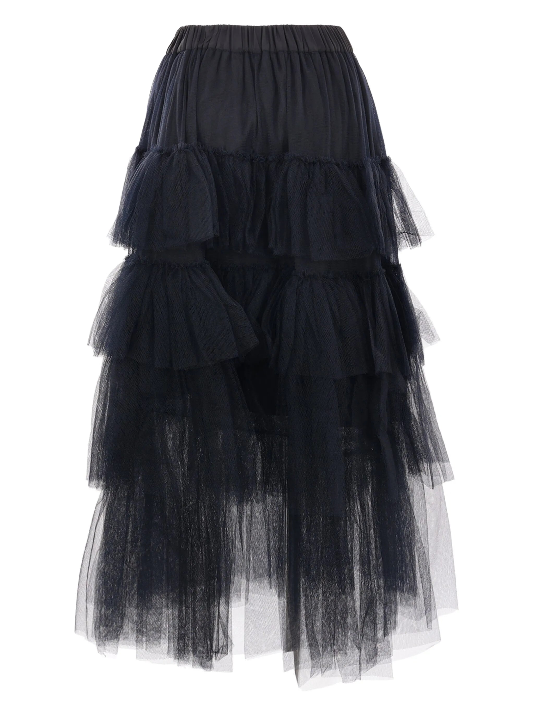 tulle midi skirt