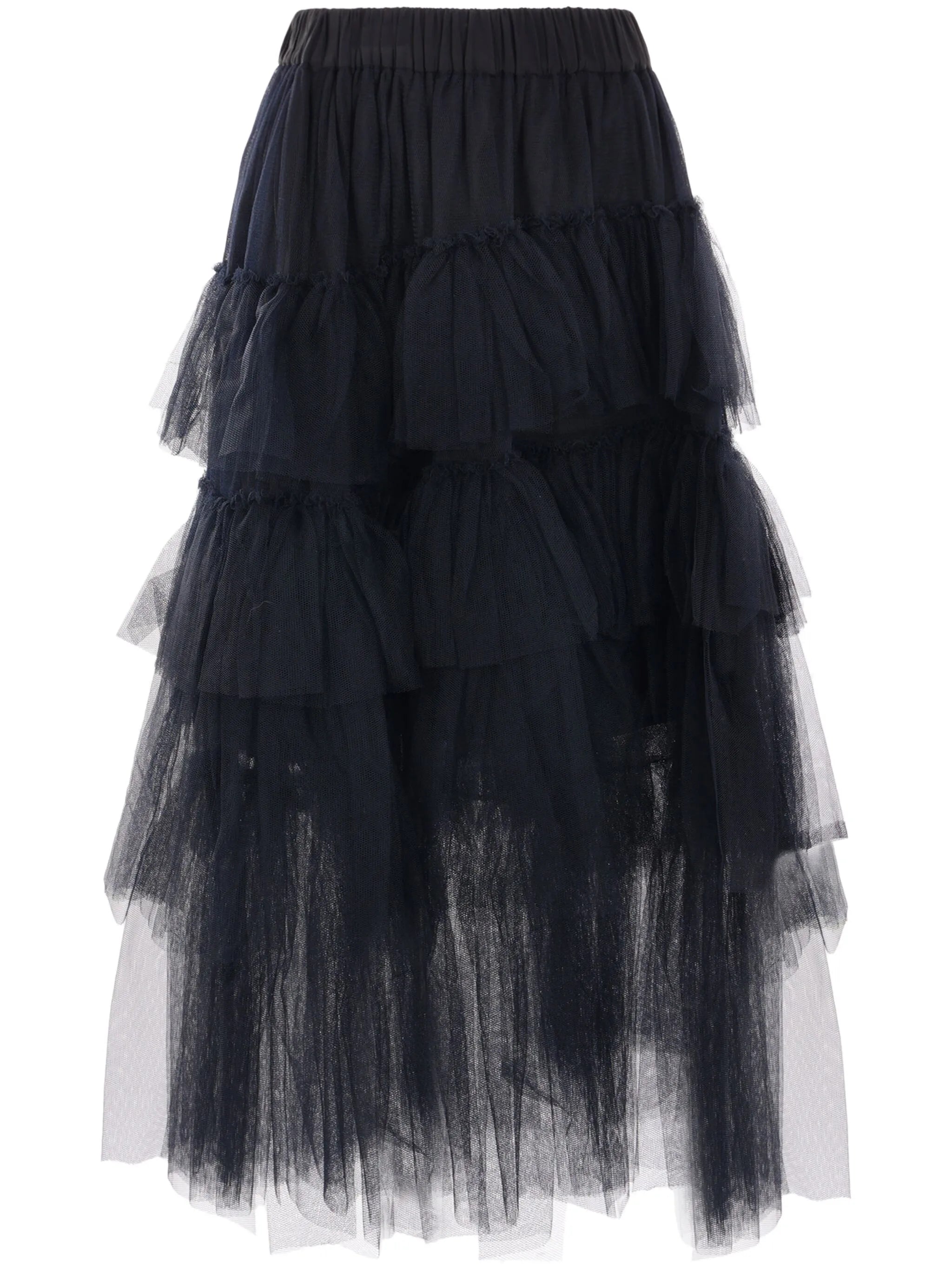 tulle midi skirt