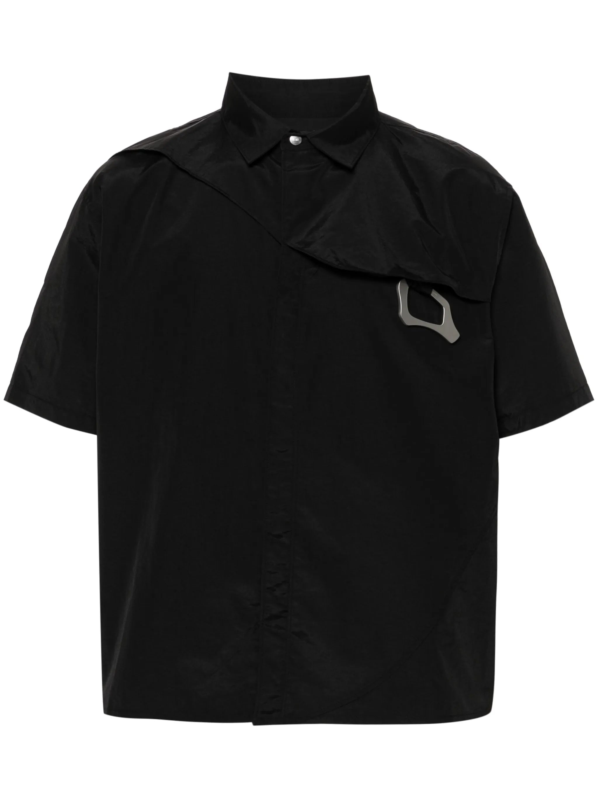 carabiner-detail short-sleeve shirt