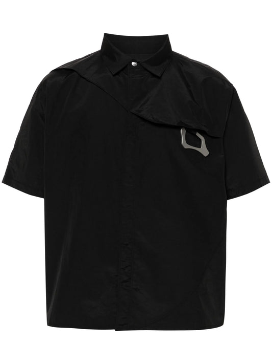 carabiner-detail short-sleeve shirt