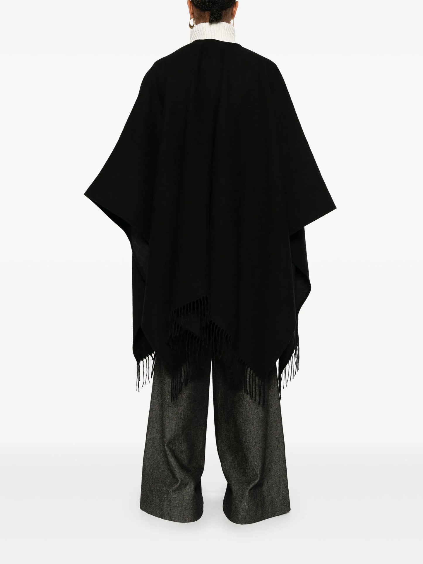 VLogo Signature cashmere poncho