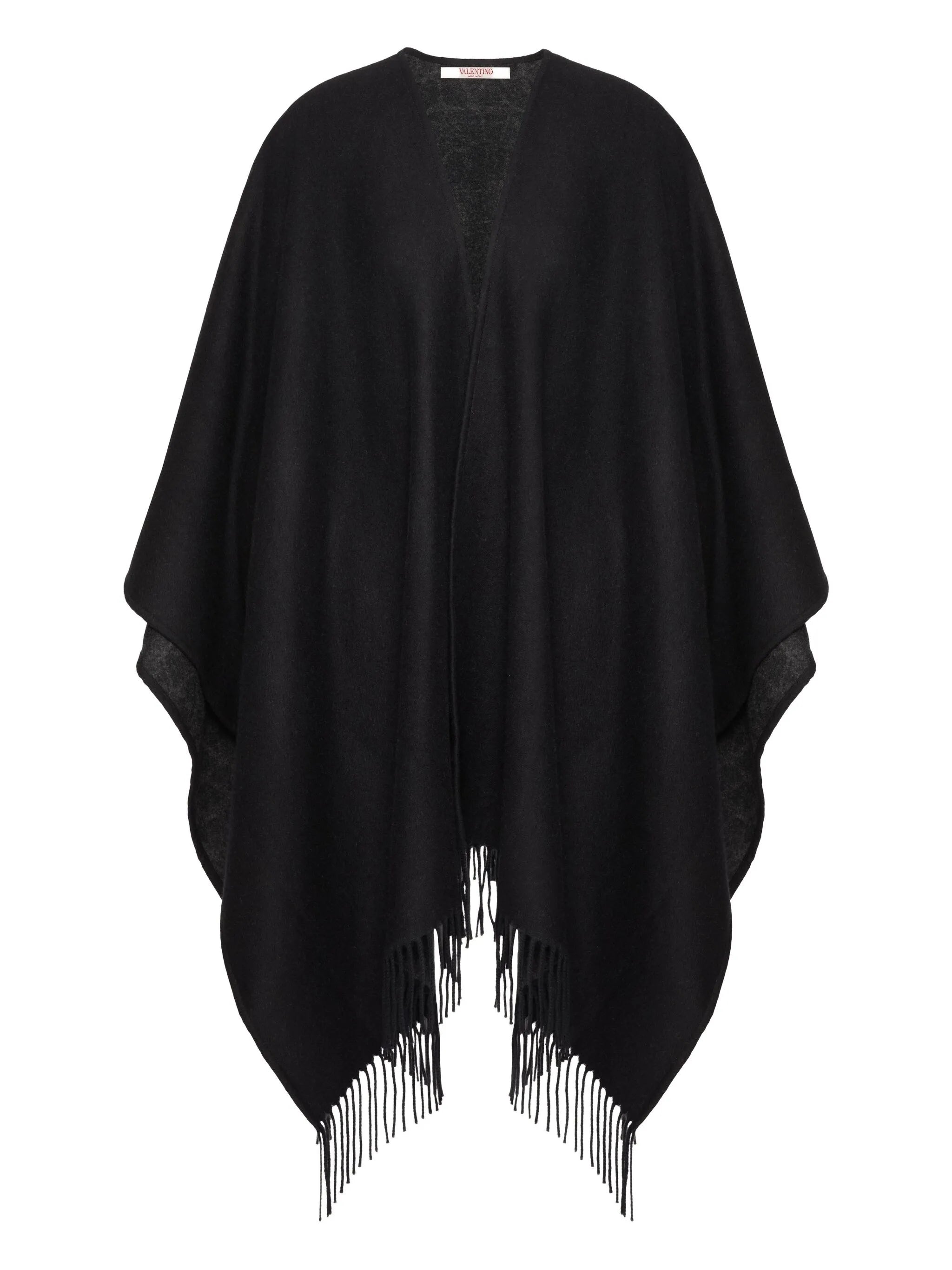 VLogo Signature cashmere poncho