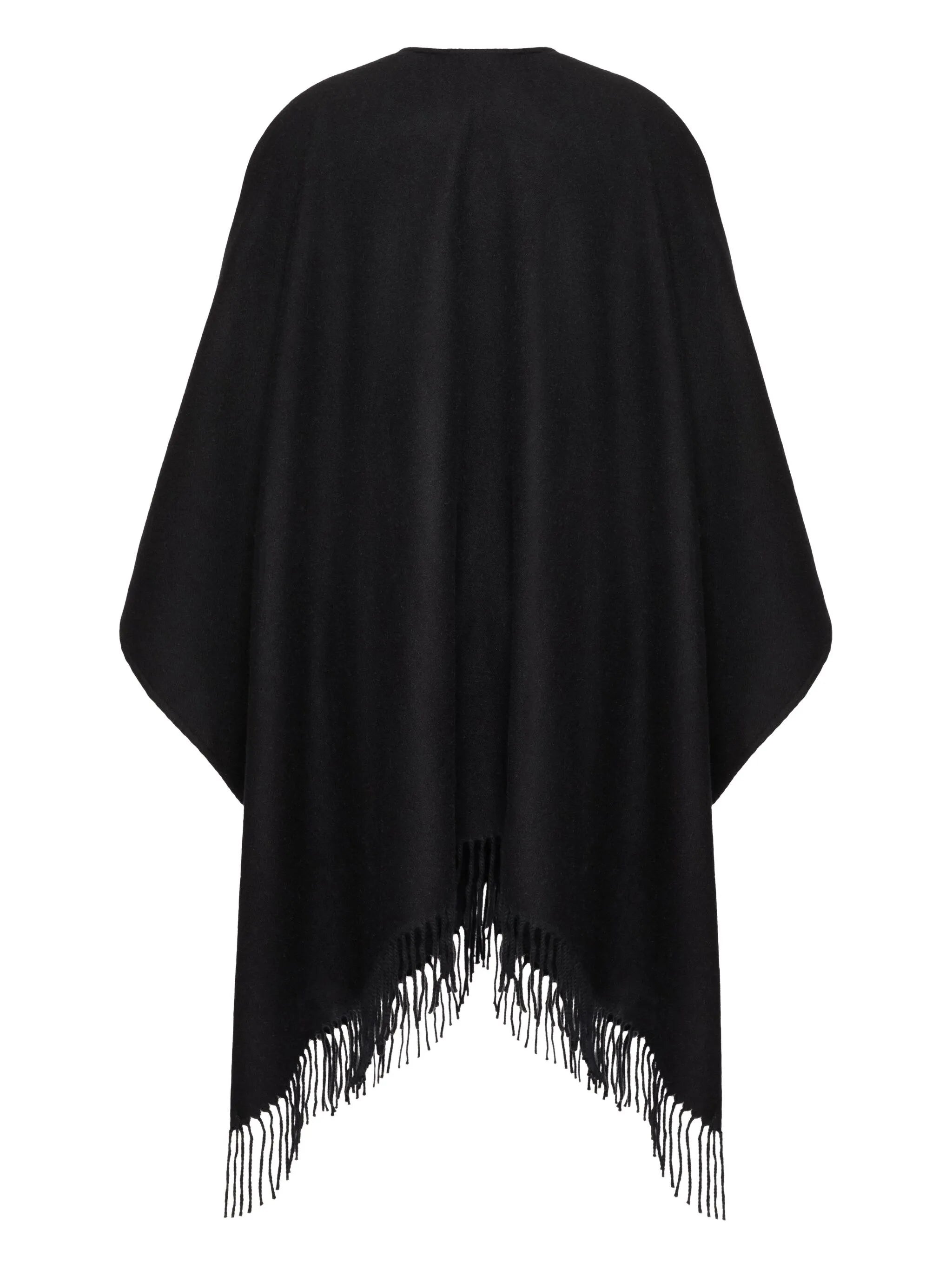 VLogo Signature cashmere poncho