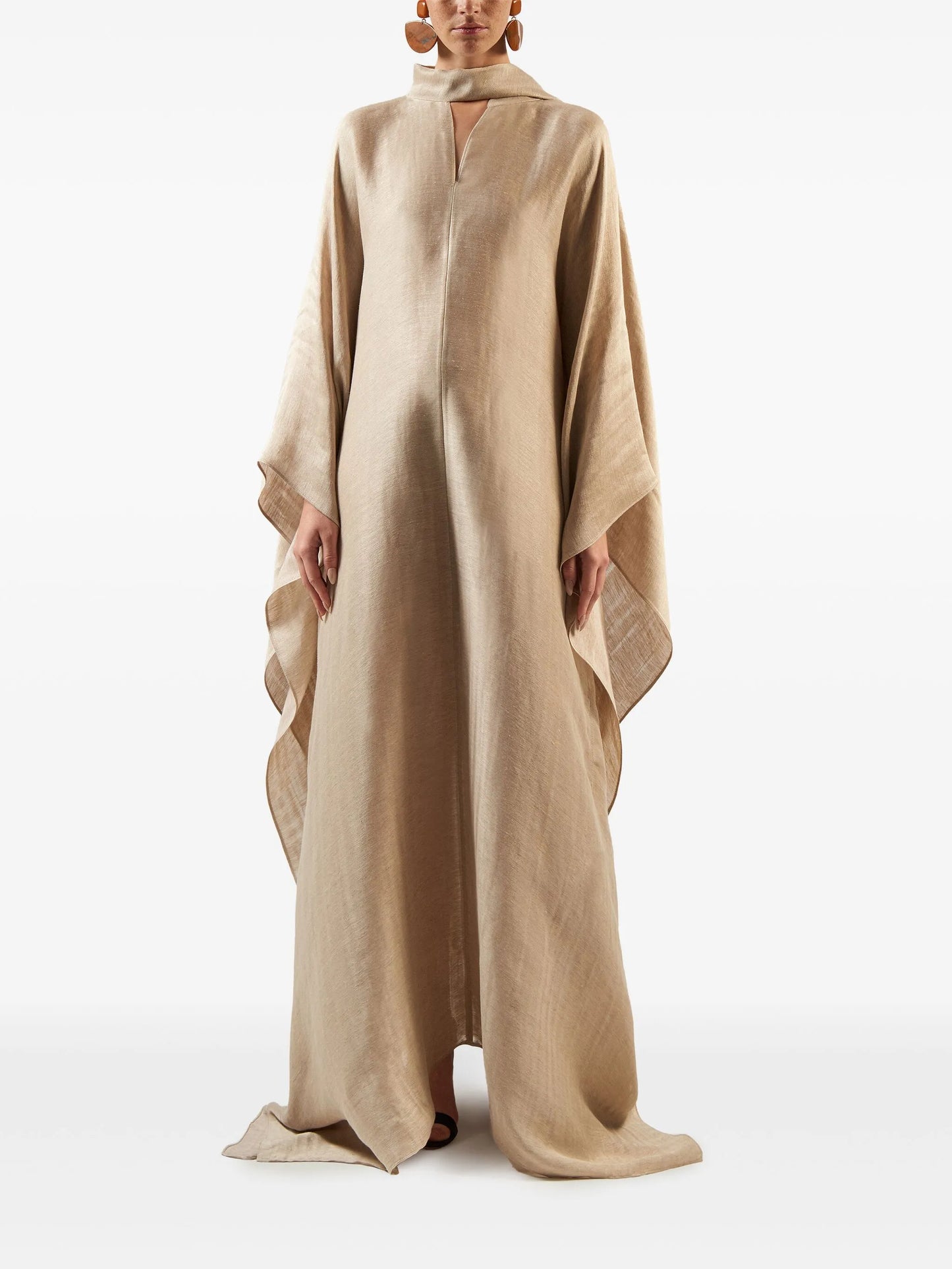 Ottawa fringed-detail kaftan dress