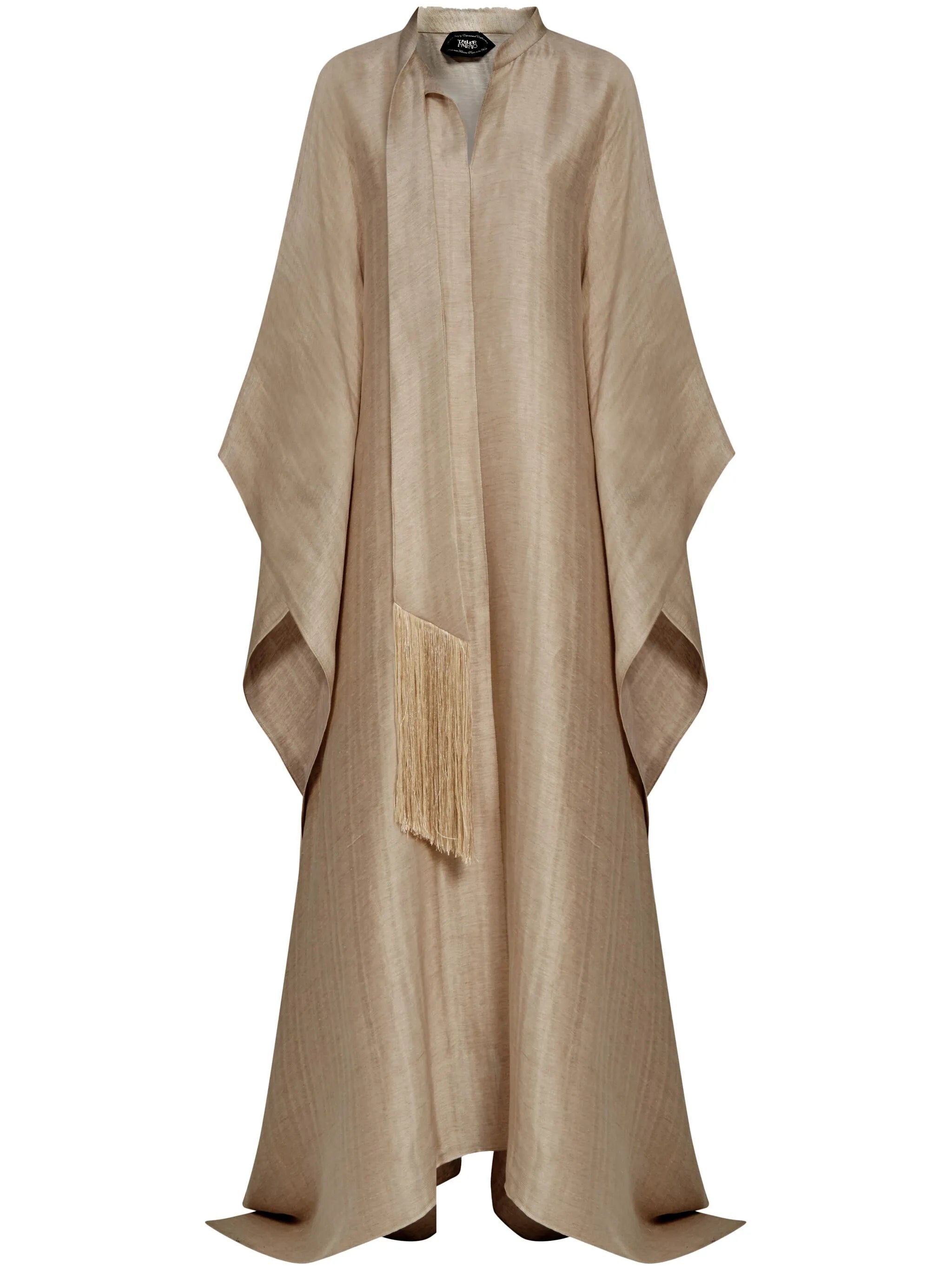 Ottawa fringed-detail kaftan dress