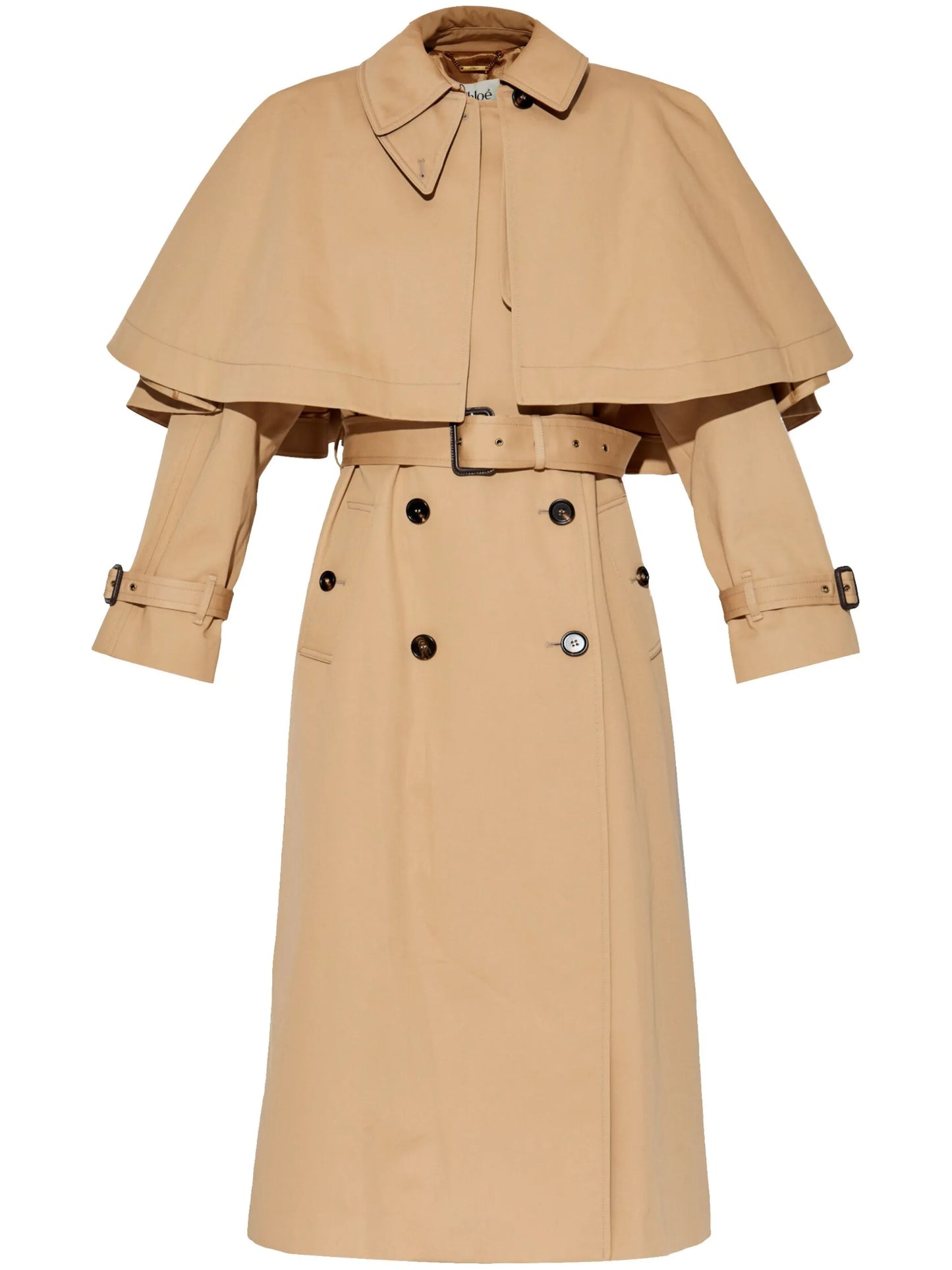 double-breasted trench coat