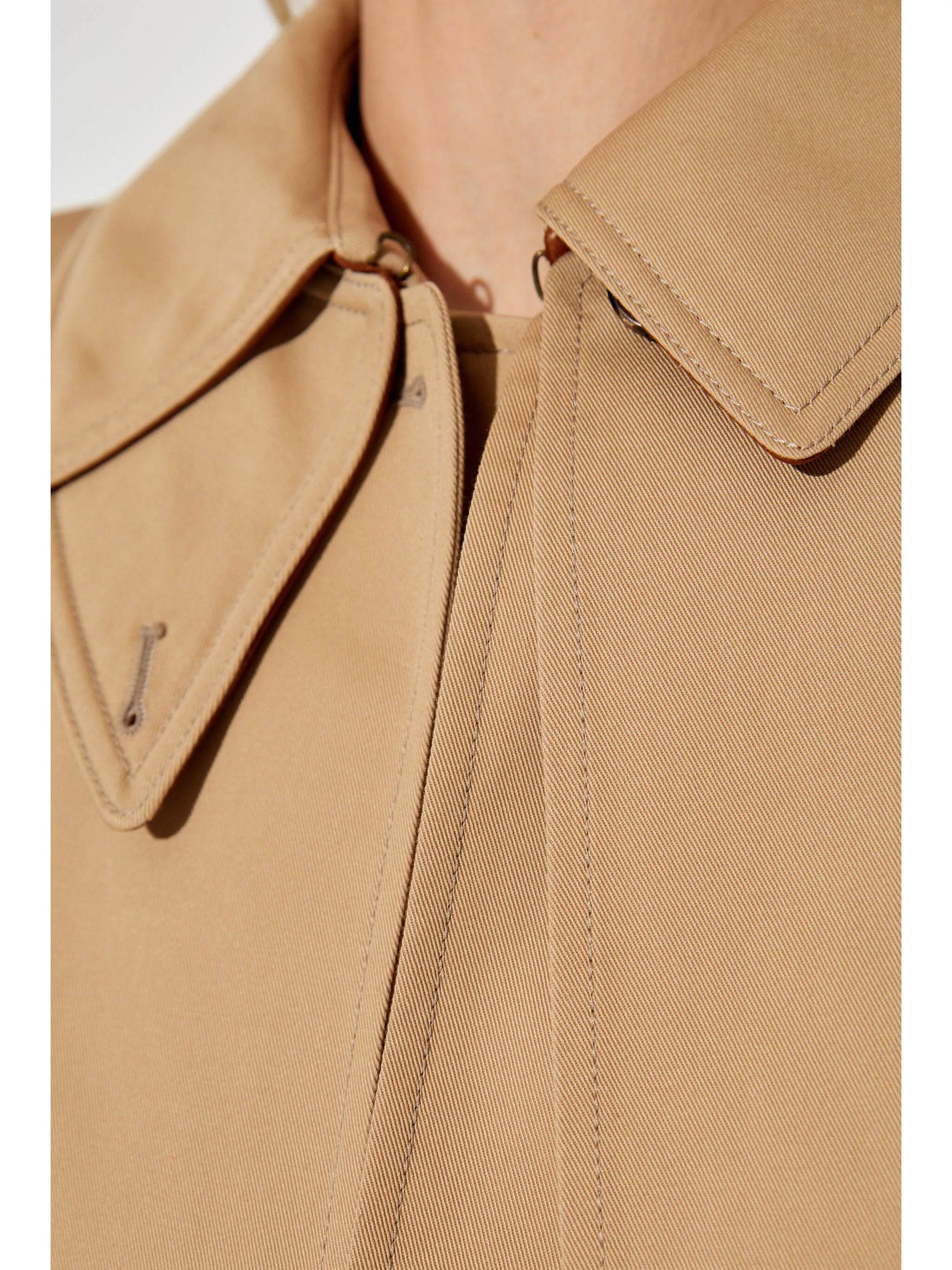double-breasted trench coat