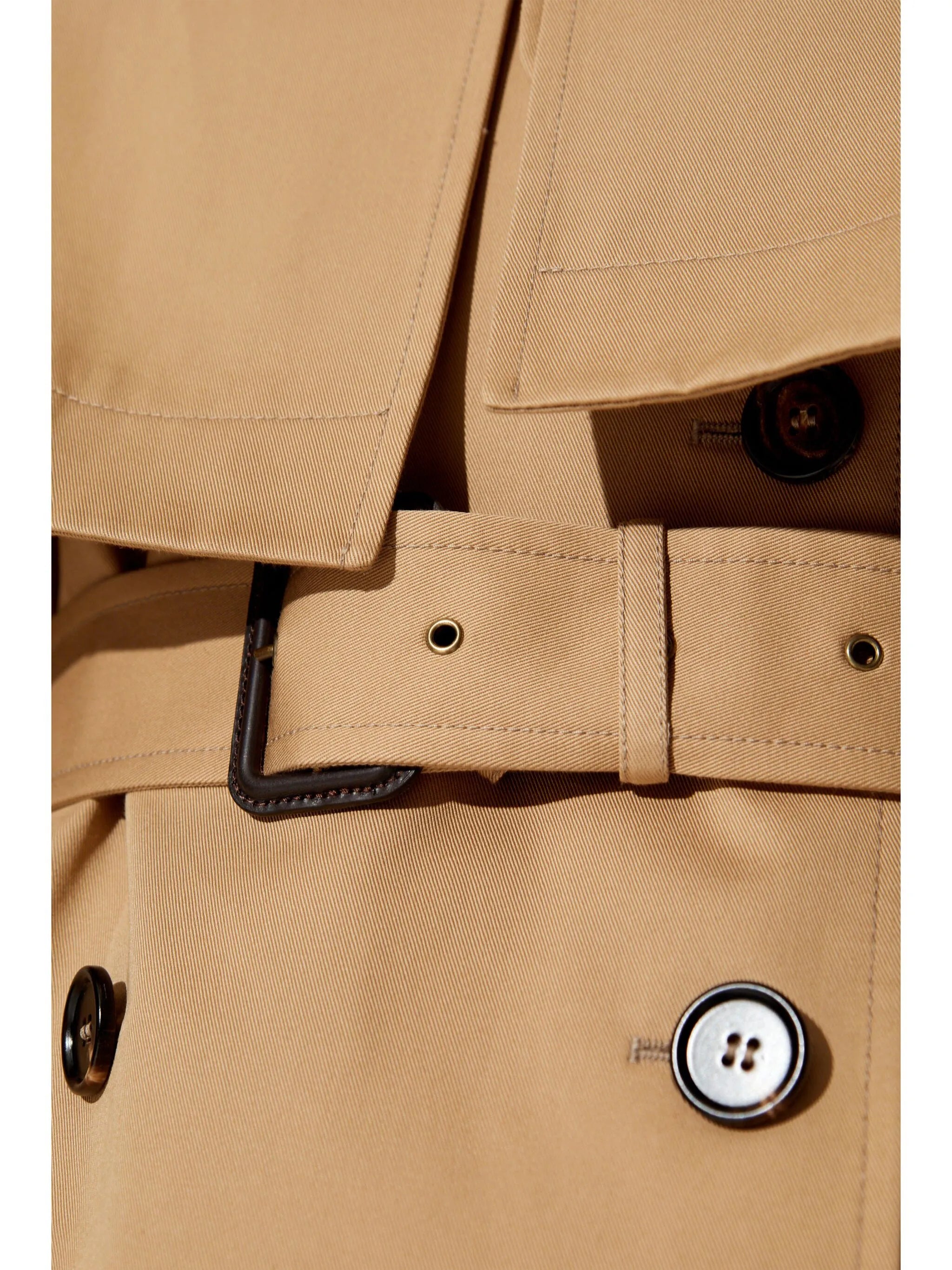 double-breasted trench coat