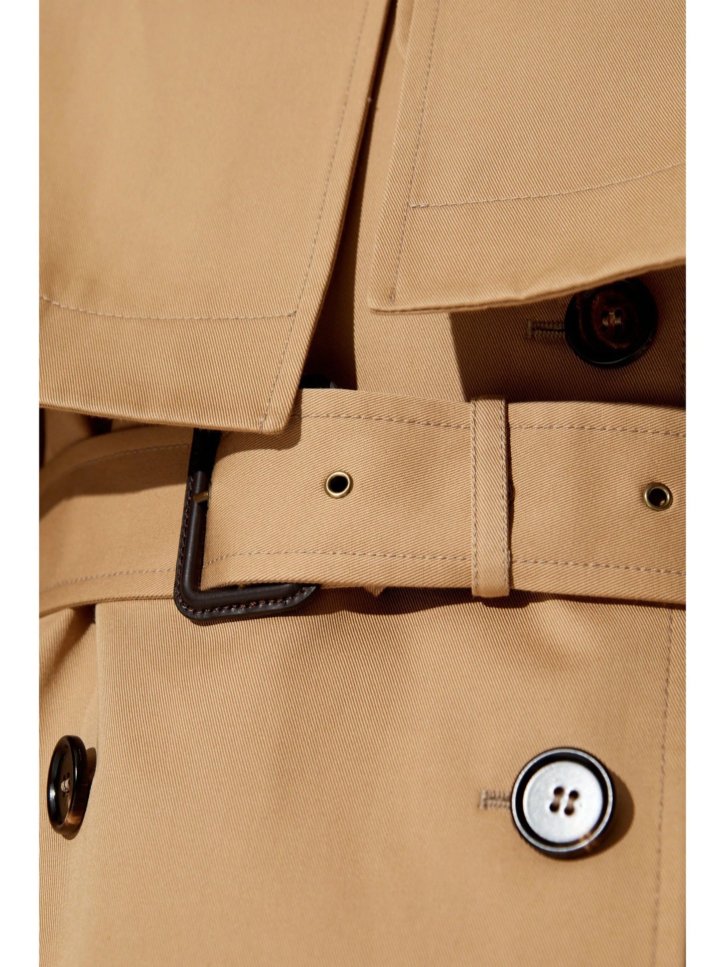 double-breasted trench coat